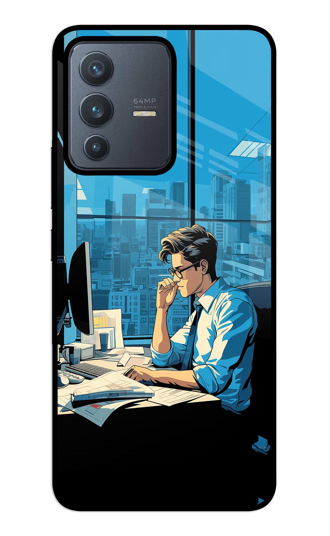 Focused Hustler (AI Generated) Vivo V23 5G Glass Case - Focused Hustler (AI Generated) Vivo V23 5G Glass Case Focused Hustler (AI Generated) Vivo V23 5G Glass Case
