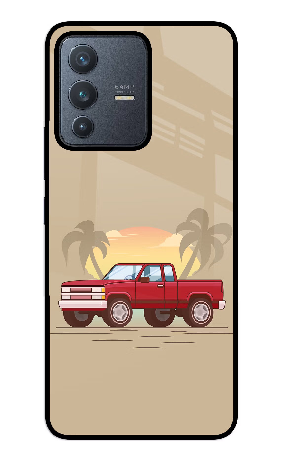 Desert Classic Drive Vivo V23 5G Glass Case - Desert Classic Drive Vivo V23 5G Glass Case Desert Classic Drive Vivo V23 5G Glass Case