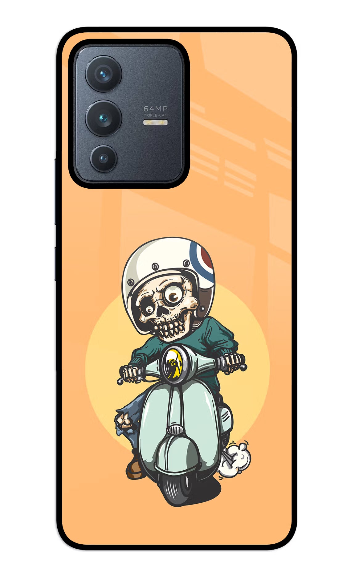 Undead Biker Vivo V23 5G Glass Case - Undead Biker Vivo V23 5G Glass Case Undead Biker Vivo V23 5G Glass Case