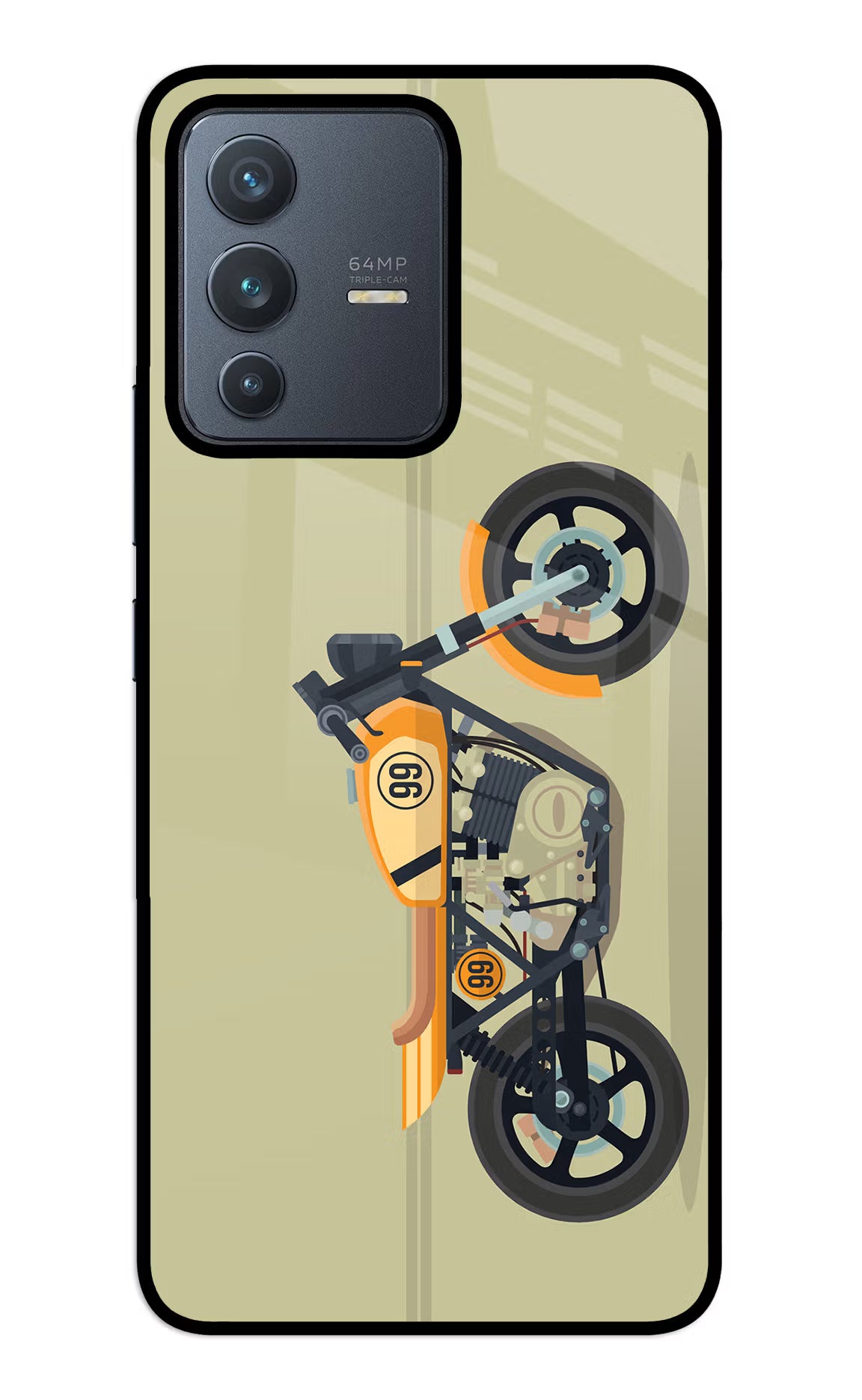 Vertical Speedster Vivo V23 5G Glass Case - Vertical Speedster Vivo V23 5G Glass Case Vertical Speedster Vivo V23 5G Glass Case