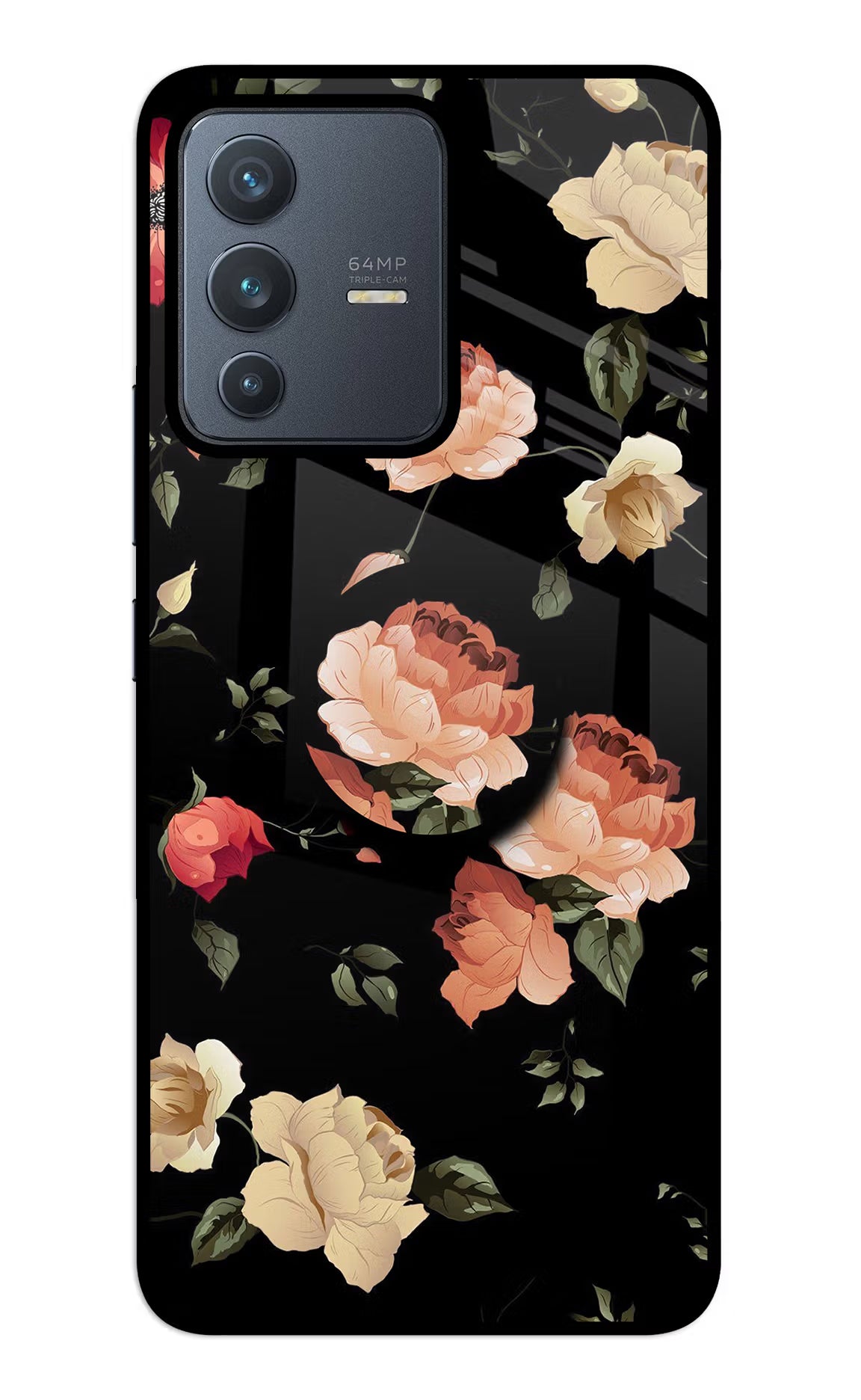 Flowers Vivo V23 5G Pop Case - Flowers Vivo V23 5G Pop Case by Casekaro Flowers Vivo V23 5G Pop Case by Casekaro