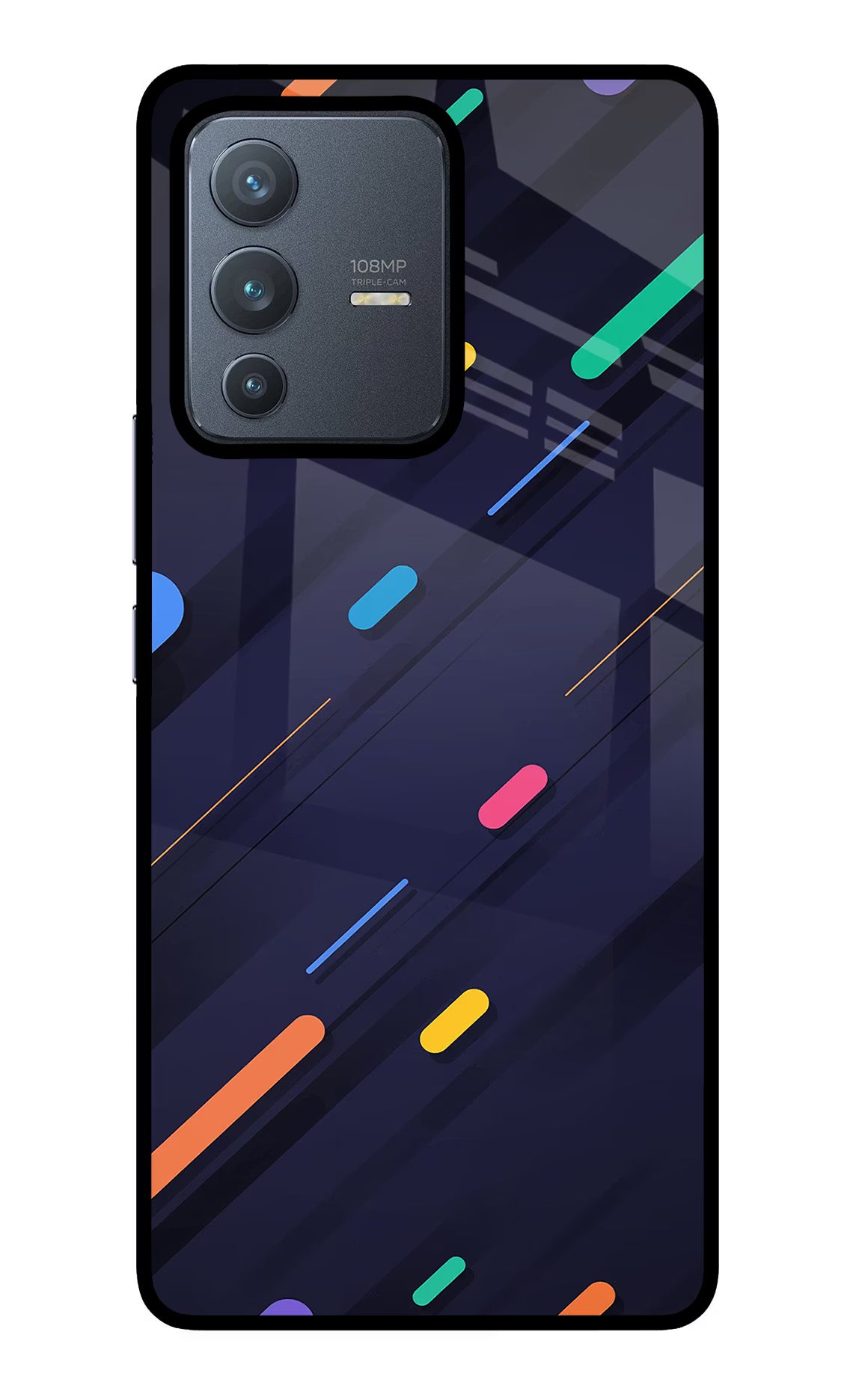 Abstract Design Vivo V23 Pro 5G Back Cover - Abstract Design Vivo V23 Pro 5G Glass Case Back Cover by Casekaro Abstract Design Vivo V23 Pro 5G Glass Case Back Cover by Casekaro