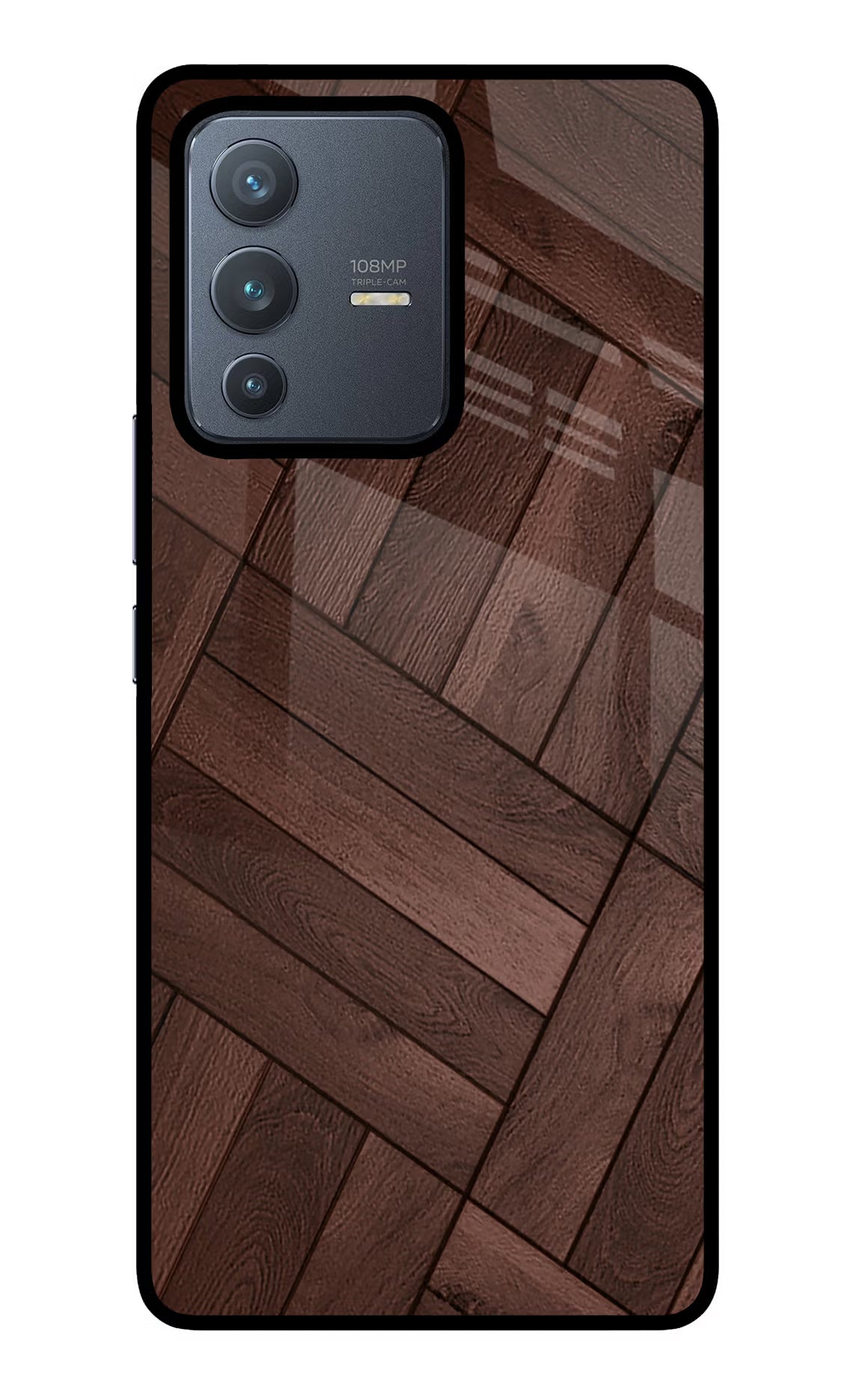 Wooden Texture Design Vivo V23 Pro 5G Back Cover - Wooden Texture Design Vivo V23 Pro 5G Glass Case Back Cover by Casekaro Wooden Texture Design Vivo V23 Pro 5G Glass Case Back Cover by Casekaro