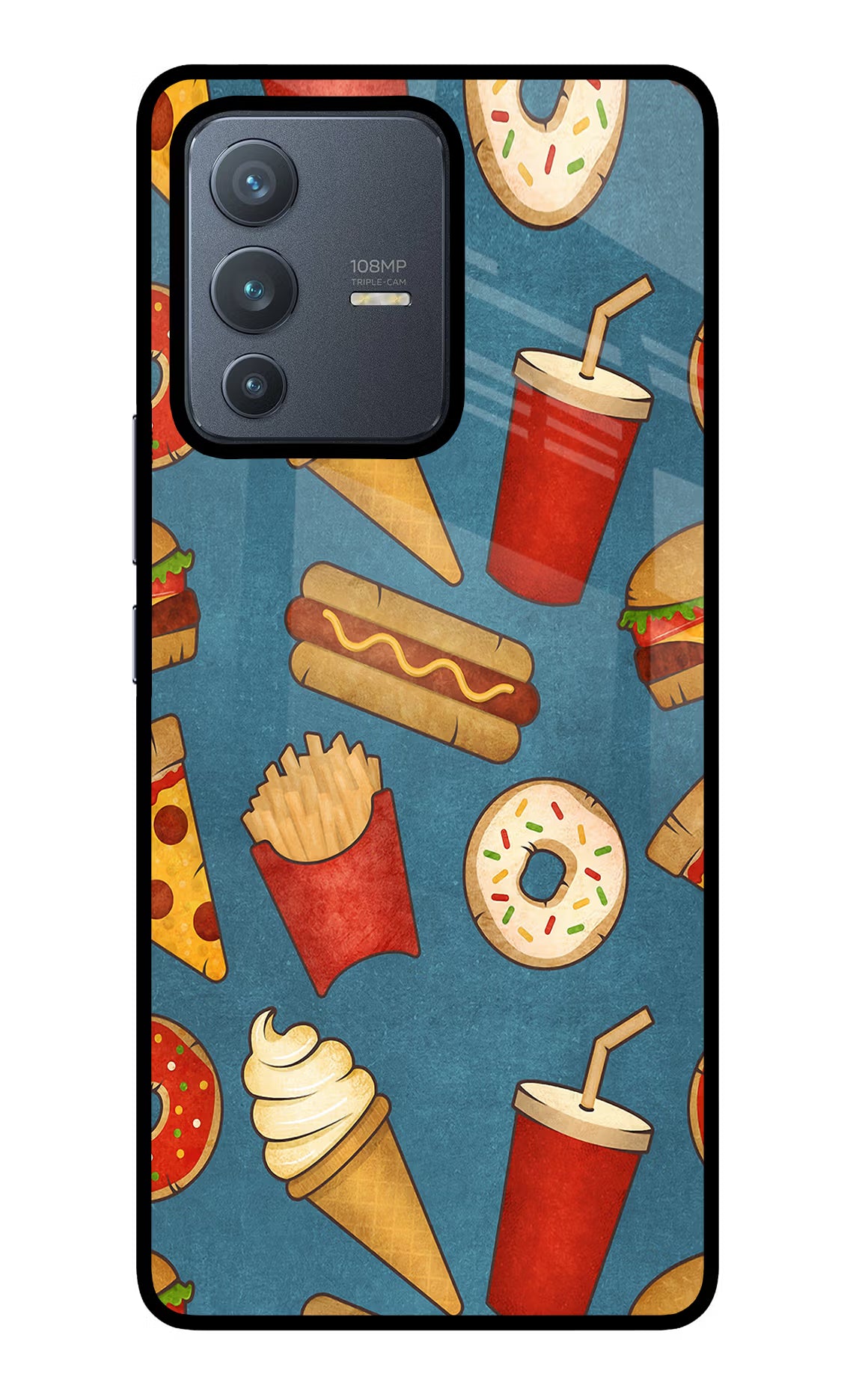 Foodie Vivo V23 Pro 5G Glass Case - Foodie Vivo V23 Pro 5G Glass Case Foodie Vivo V23 Pro 5G Glass Case