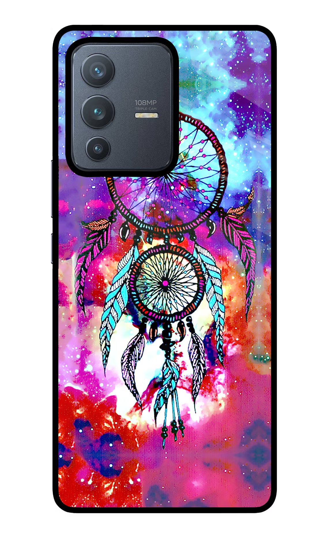 Dream Catcher Abstract Vivo V23 Pro 5G Glass Case - Dream Catcher Abstract Vivo V23 Pro 5G Glass Case Dream Catcher Abstract Vivo V23 Pro 5G Glass Case