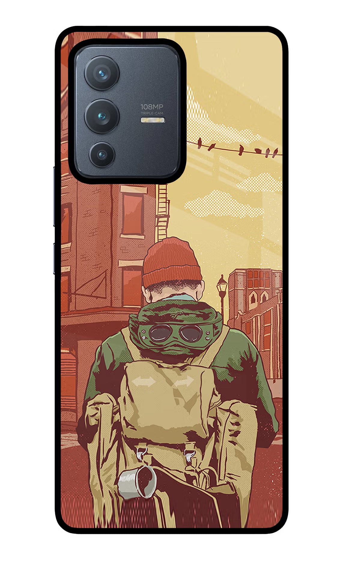 Adventurous Vivo V23 Pro 5G Back Cover - Adventurous Vivo V23 Pro 5G Glass Case Back Cover by Casekaro Adventurous Vivo V23 Pro 5G Glass Case Back Cover by Casekaro