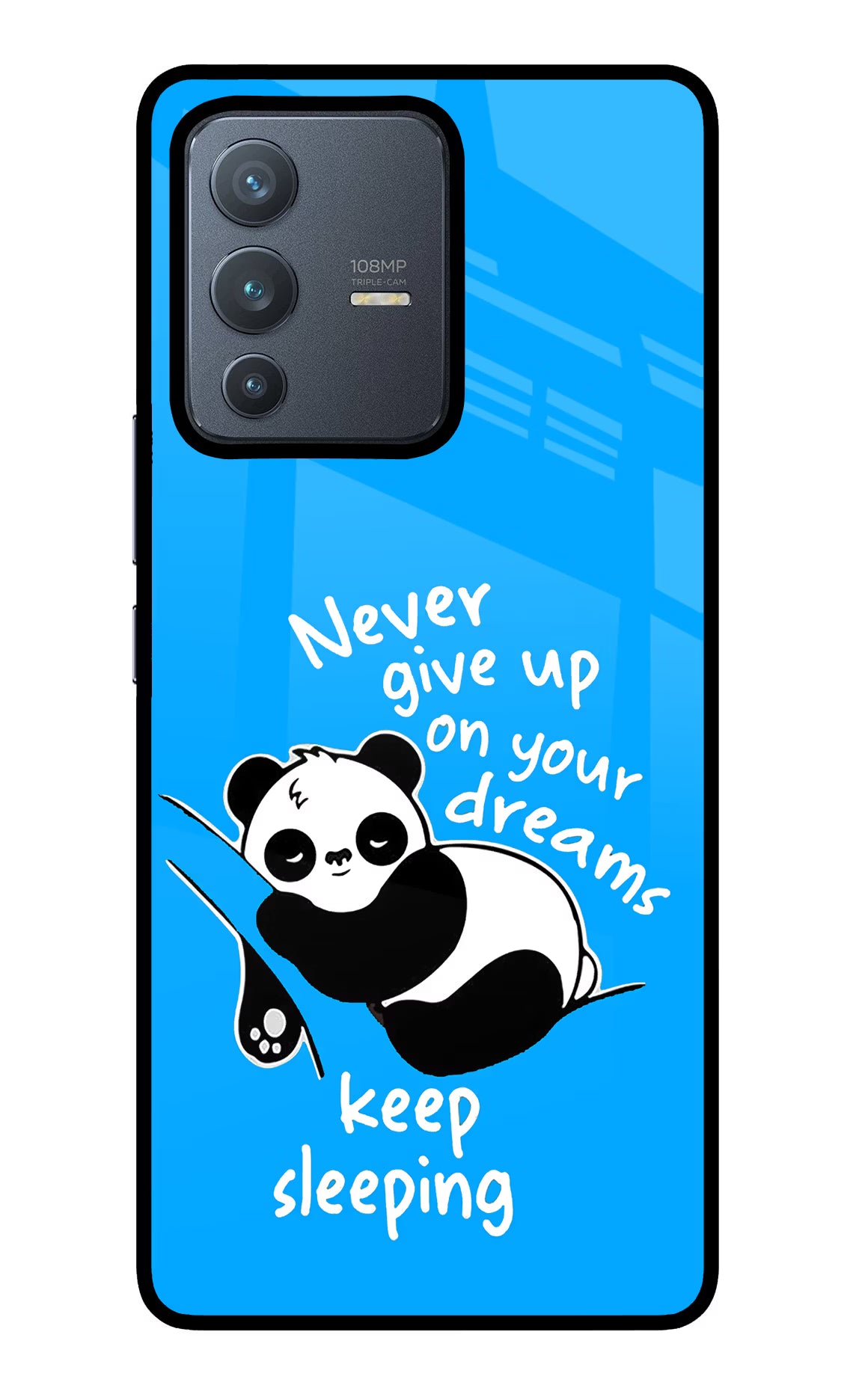 Keep Sleeping Vivo V23 Pro 5G Back Cover - Keep Sleeping Vivo V23 Pro 5G Glass Case Back Cover by Casekaro Keep Sleeping Vivo V23 Pro 5G Glass Case Back Cover by Casekaro