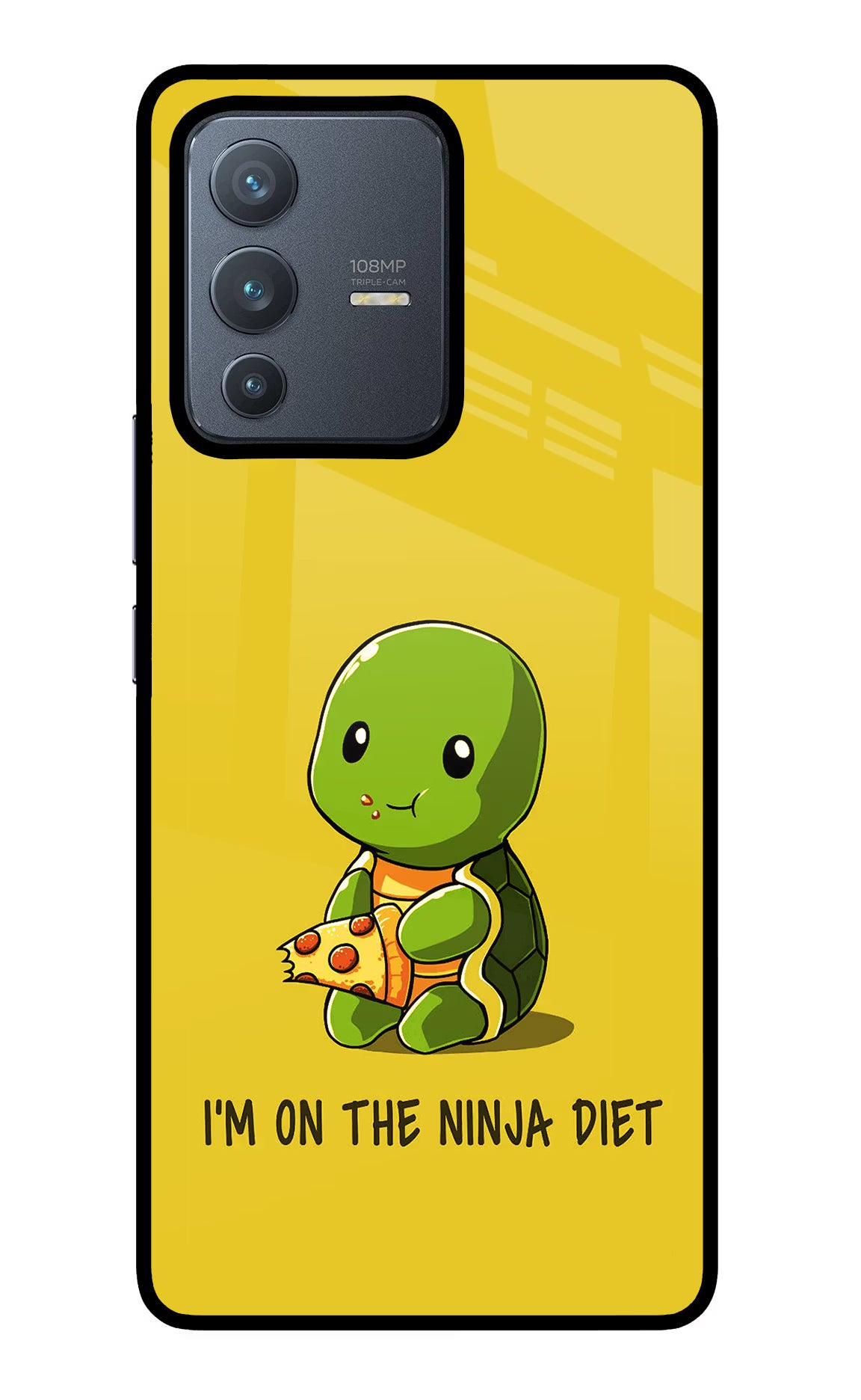 I'm on Ninja Diet Vivo V23 Pro 5G Back Cover - I'm on Ninja Diet Vivo V23 Pro 5G Glass Case Back Cover by Casekaro I'm on Ninja Diet Vivo V23 Pro 5G Glass Case Back Cover by Casekaro