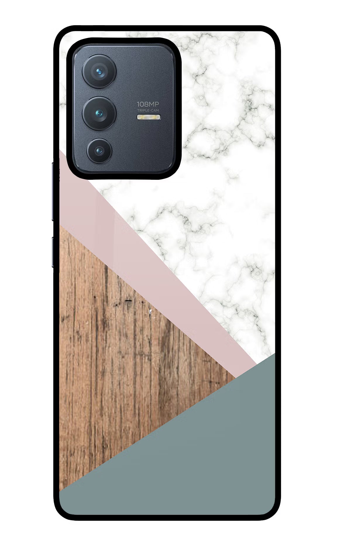Marble wood Abstract Vivo V23 Pro 5G Glass Case - Marble wood Abstract Vivo V23 Pro 5G Glass Case Marble wood Abstract Vivo V23 Pro 5G Glass Case