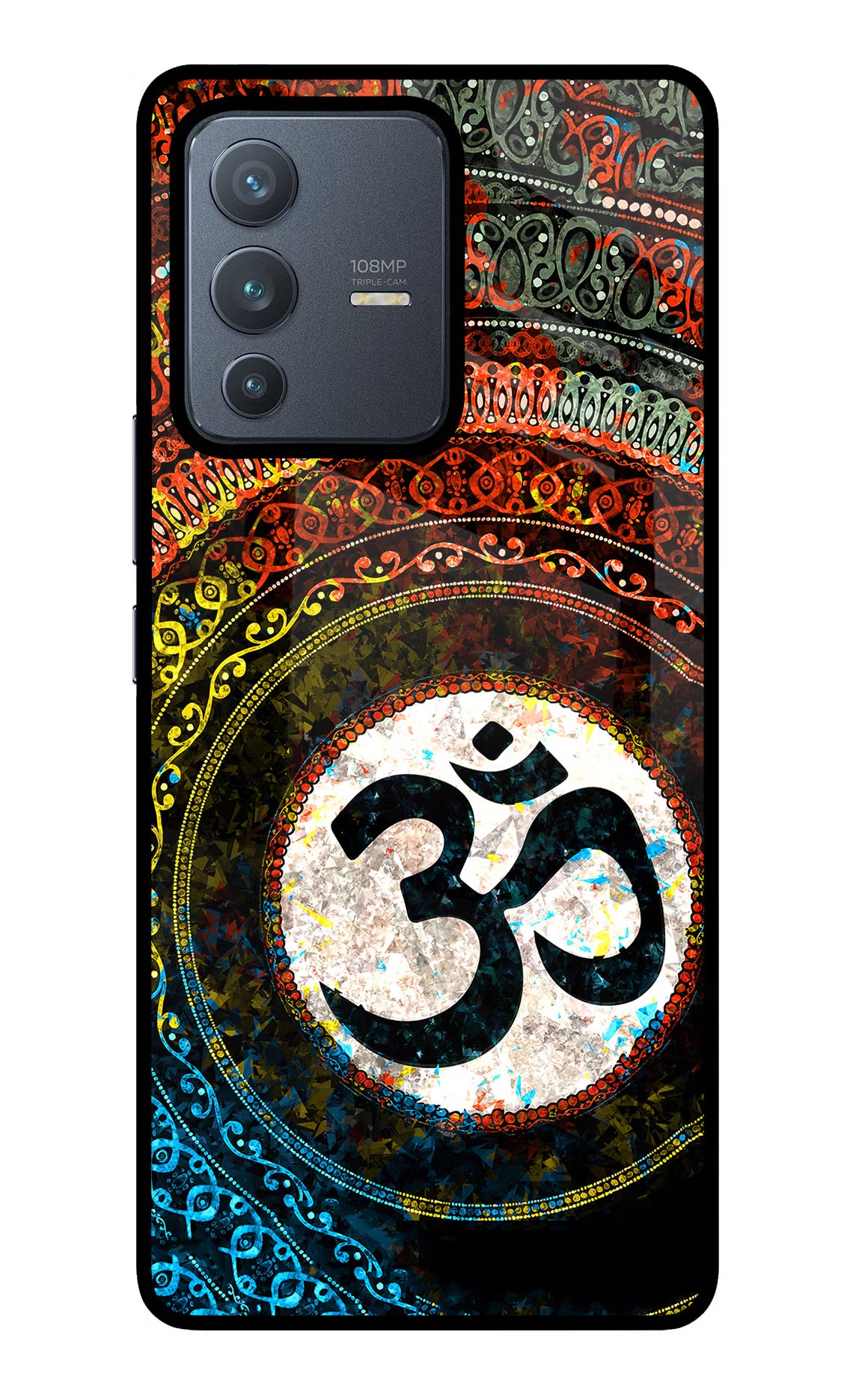 Om Cultural Vivo V23 Pro 5G Glass Case - Om Cultural Vivo V23 Pro 5G Glass Case Om Cultural Vivo V23 Pro 5G Glass Case