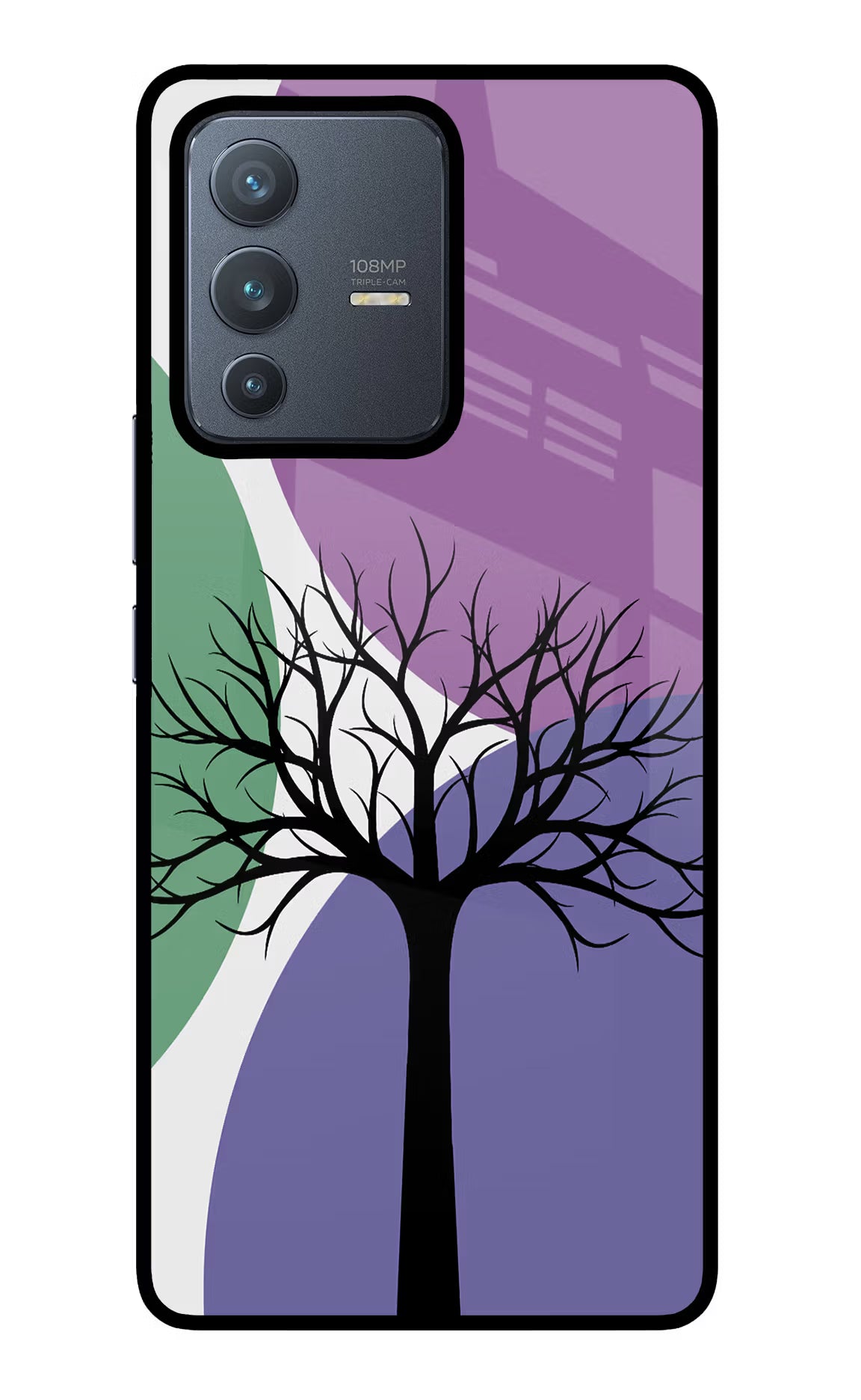 Tree Art Vivo V23 Pro 5G Glass Case - Tree Art Vivo V23 Pro 5G Glass Case Tree Art Vivo V23 Pro 5G Glass Case