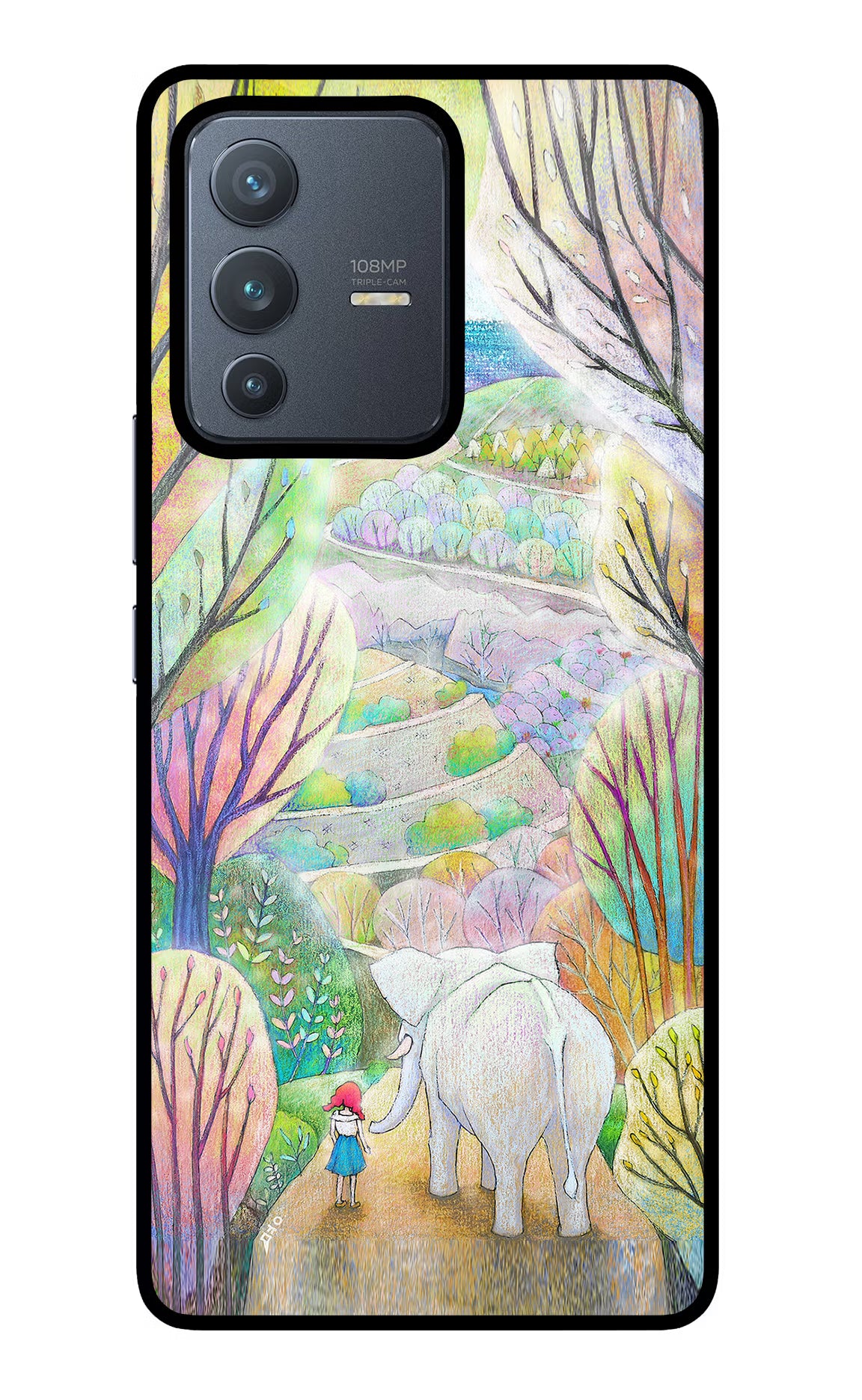 Nature Painting Vivo V23 Pro 5G Glass Case - Nature Painting Vivo V23 Pro 5G Glass Case Nature Painting Vivo V23 Pro 5G Glass Case