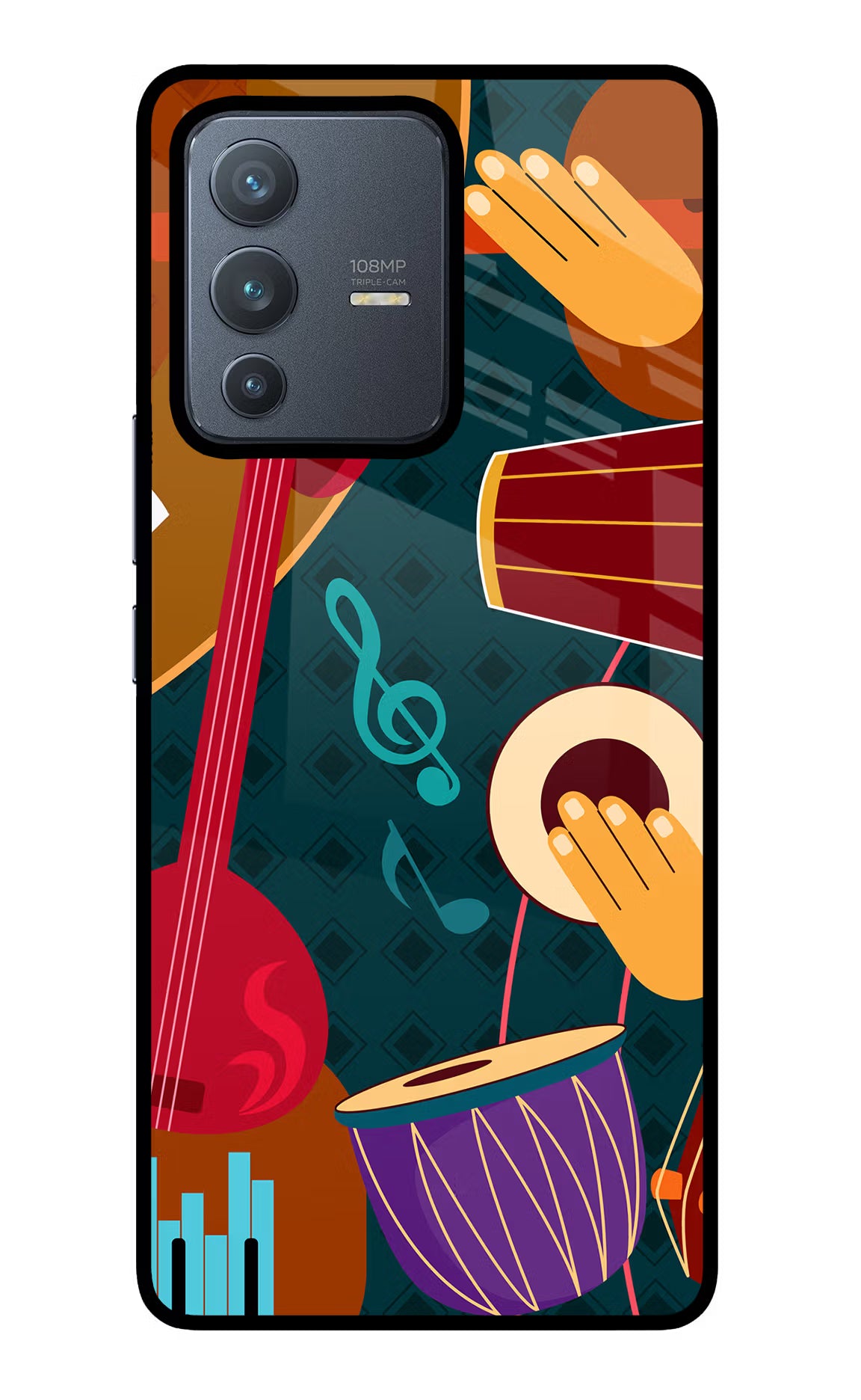 Music Instrument Vivo V23 Pro 5G Glass Case - Music Instrument Vivo V23 Pro 5G Glass Case Music Instrument Vivo V23 Pro 5G Glass Case