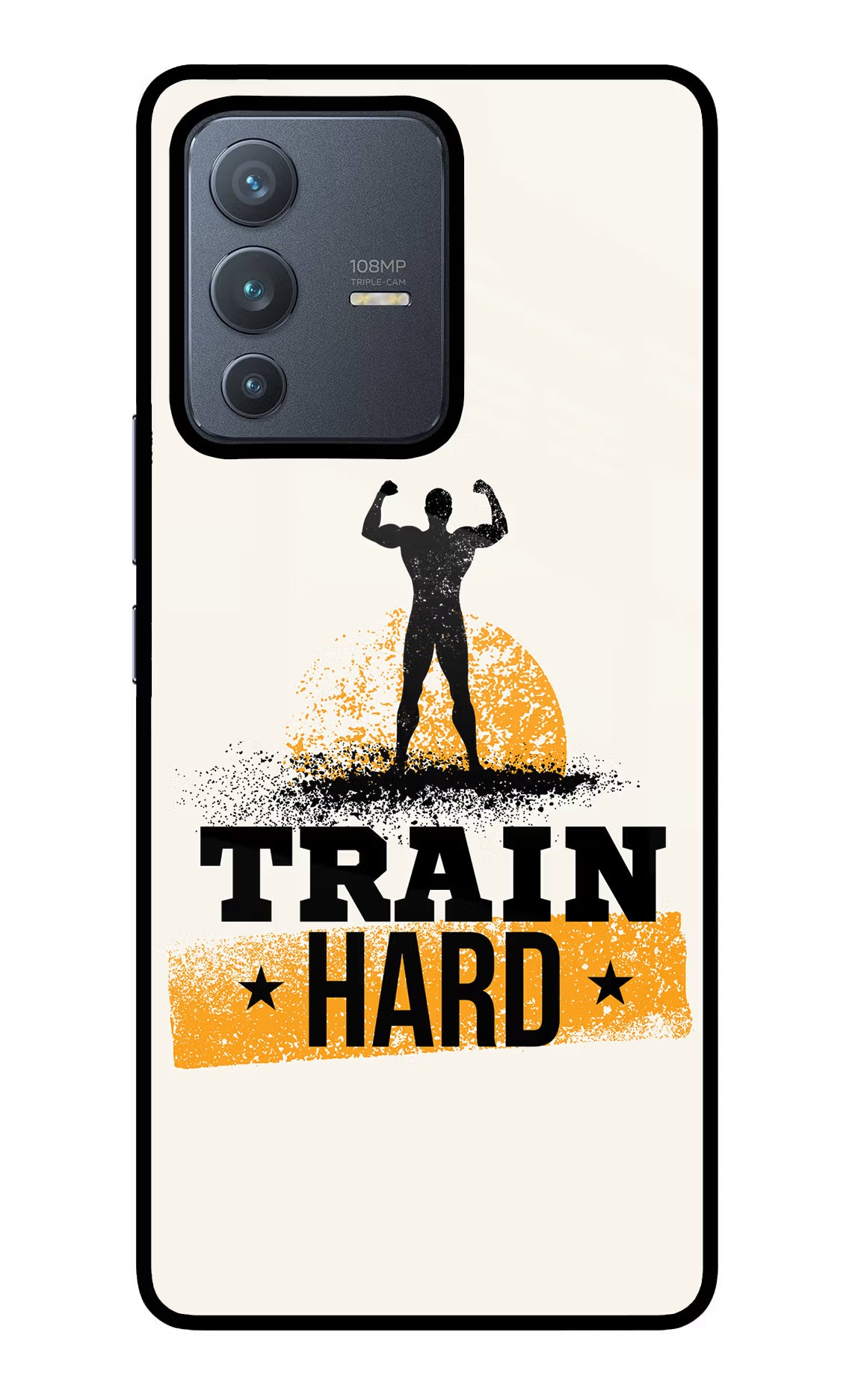 Train Hard Vivo V23 Pro 5G Glass Case - Train Hard Vivo V23 Pro 5G Glass Case Train Hard Vivo V23 Pro 5G Glass Case
