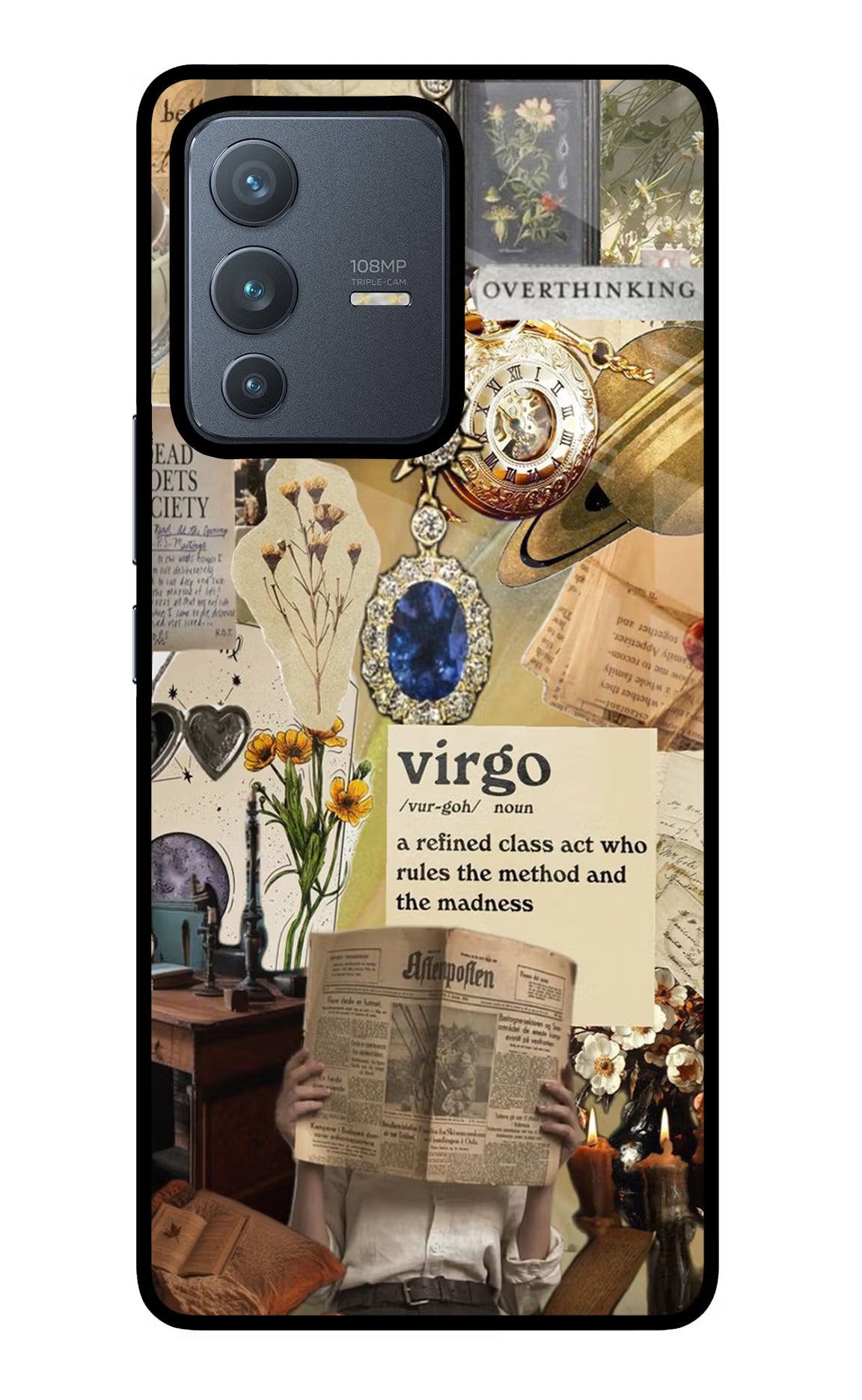 Virgo Zodiac Vivo V23 Pro 5G Glass Case - Virgo Zodiac Vivo V23 Pro 5G Glass Case Virgo Zodiac Vivo V23 Pro 5G Glass Case