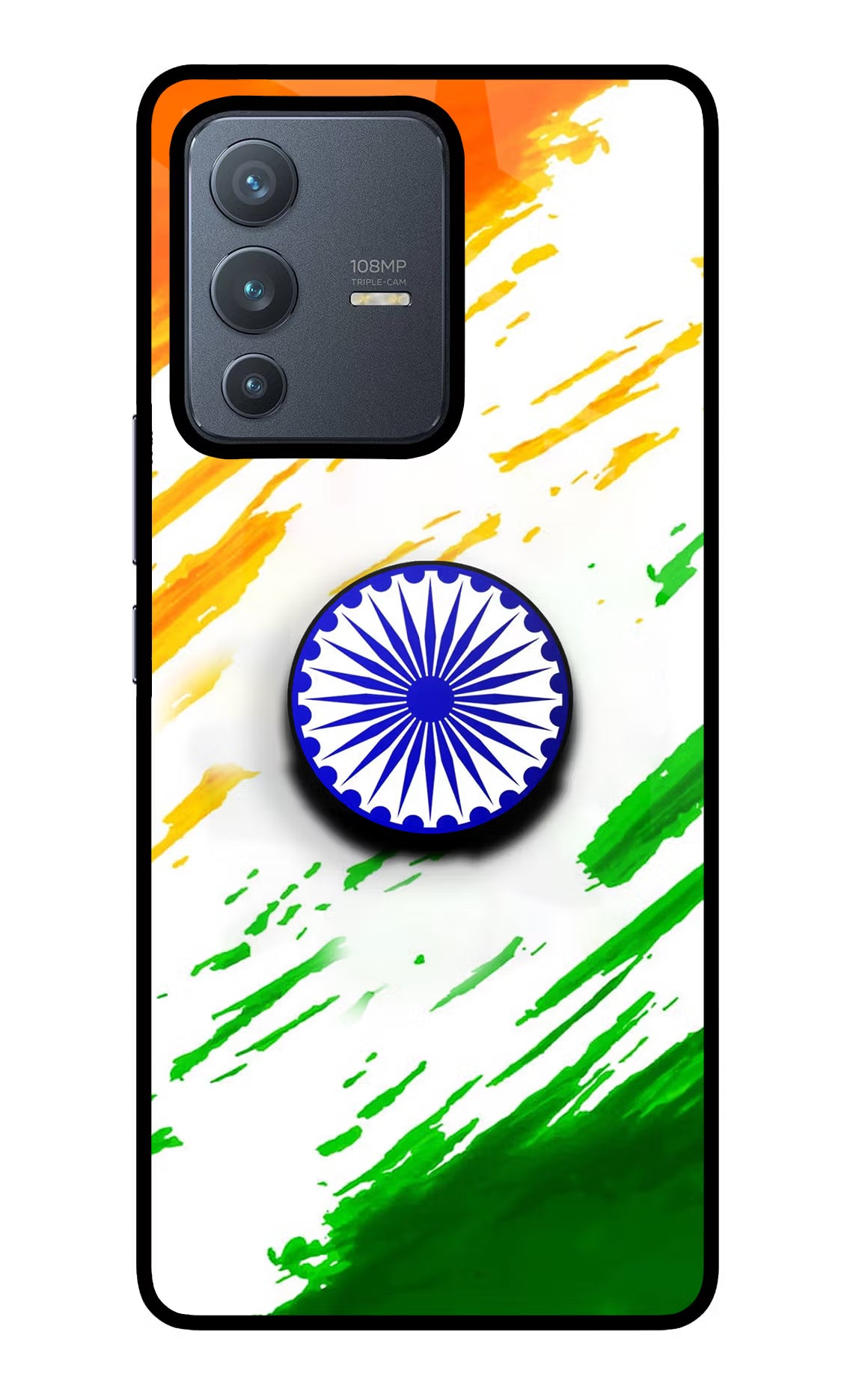 Indian Flag Ashoka Chakra Vivo V23 Pro 5G Pop Case - Indian Flag Ashoka Chakra Vivo V23 Pro 5G Pop Case by Casekaro Indian Flag Ashoka Chakra Vivo V23 Pro 5G Pop Case by Casekaro