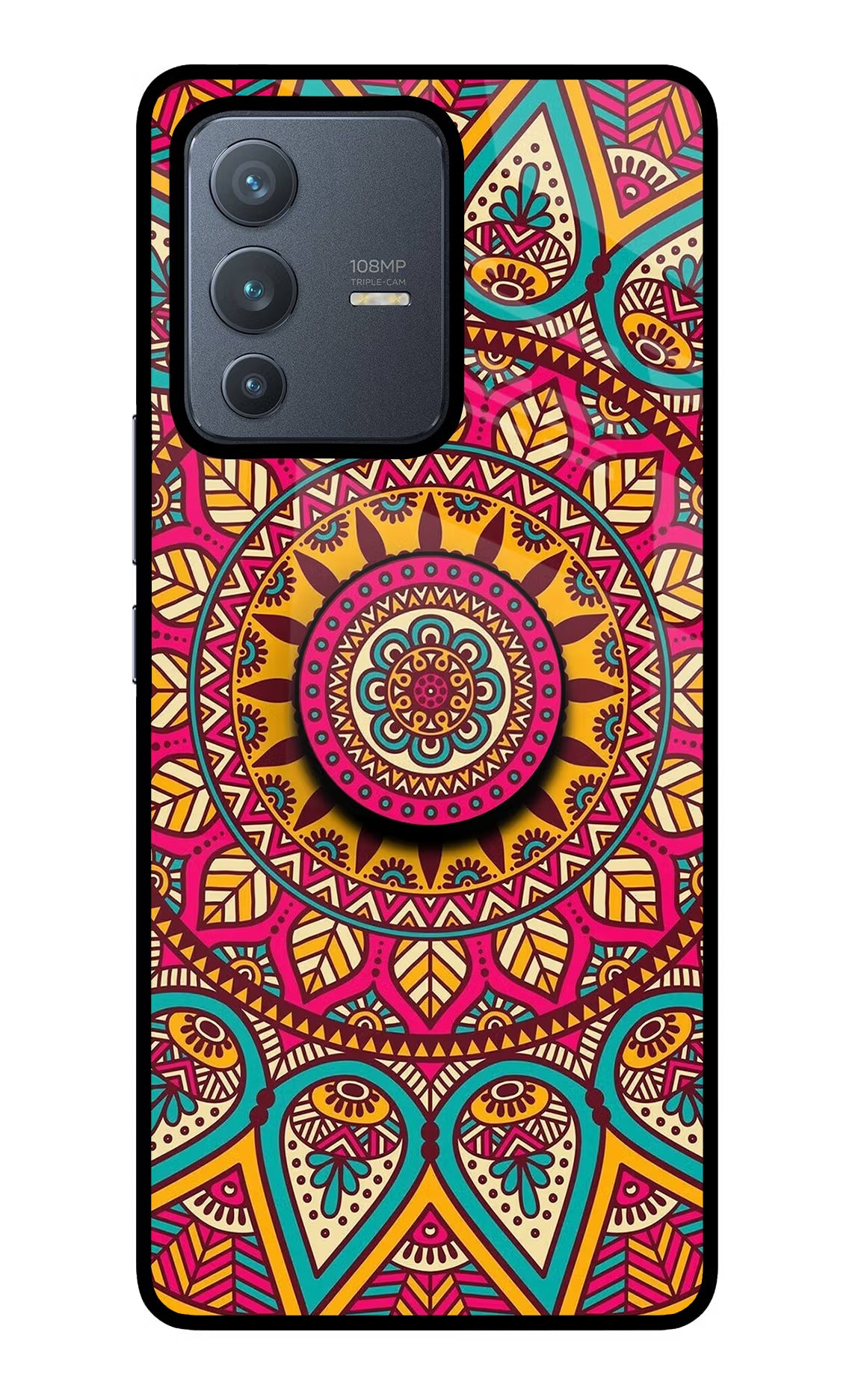 Mandala Vivo V23 Pro 5G Pop Case - Mandala Vivo V23 Pro 5G Pop Case by Casekaro Mandala Vivo V23 Pro 5G Pop Case by Casekaro