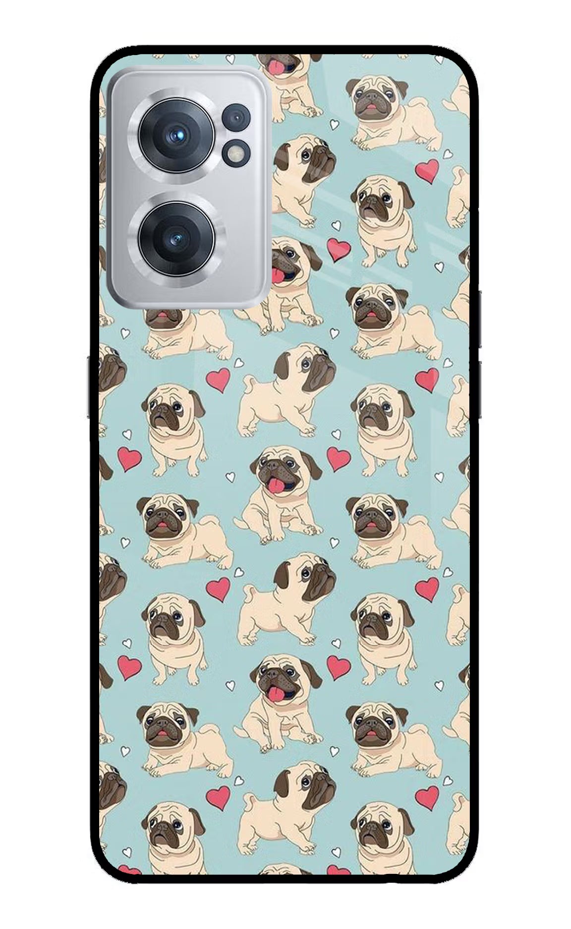 Pug Dog OnePlus Nord CE 2 5G Glass Case - Pug Dog OnePlus Nord CE 2 5G Glass Case Pug Dog OnePlus Nord CE 2 5G Glass Case