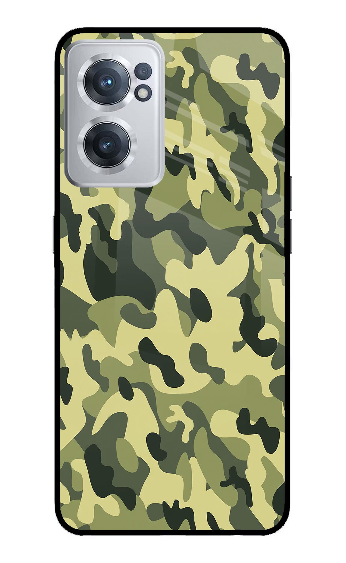 Camouflage OnePlus Nord CE 2 5G Glass Case - Camouflage OnePlus Nord CE 2 5G Glass Case Camouflage OnePlus Nord CE 2 5G Glass Case