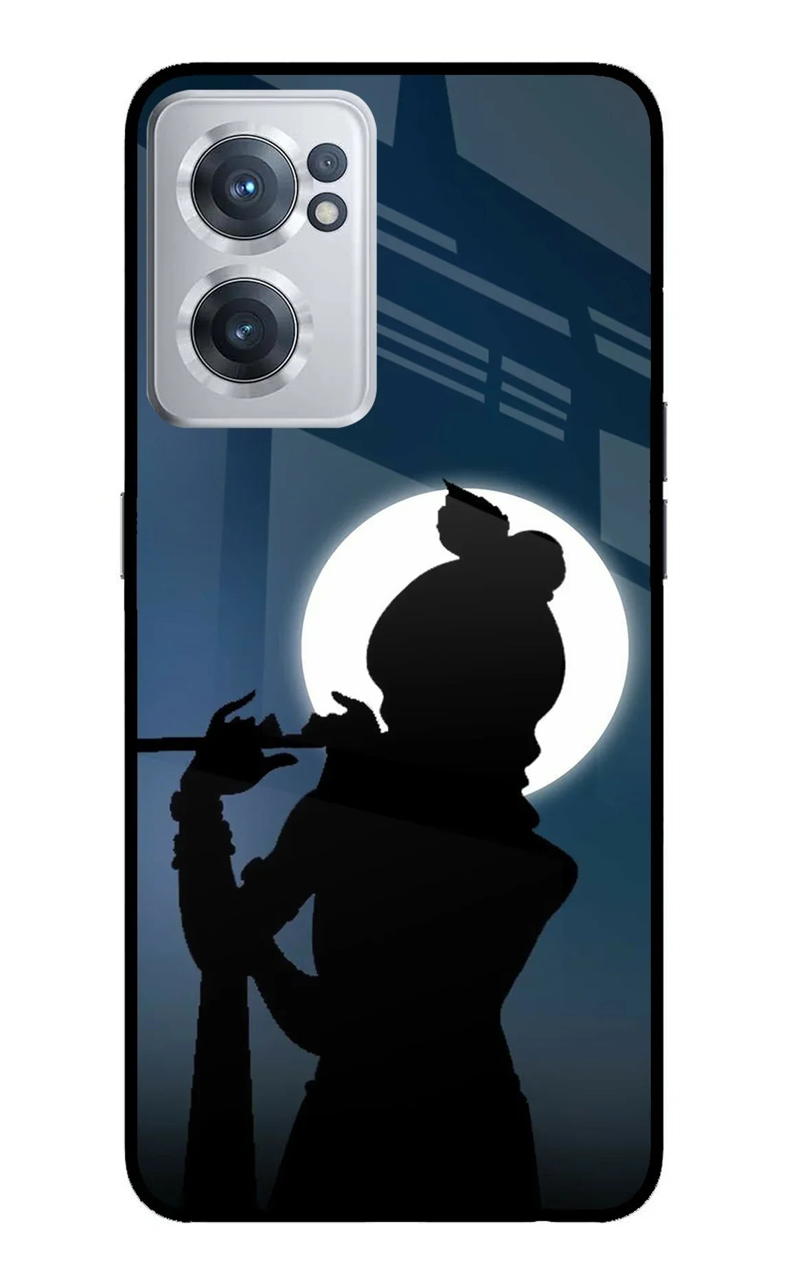 Shri Krishna Silhouette OnePlus Nord CE 2 5G Glass Case - Shri Krishna Silhouette OnePlus Nord CE 2 5G Glass Case Shri Krishna Silhouette OnePlus Nord CE 2 5G Glass Case