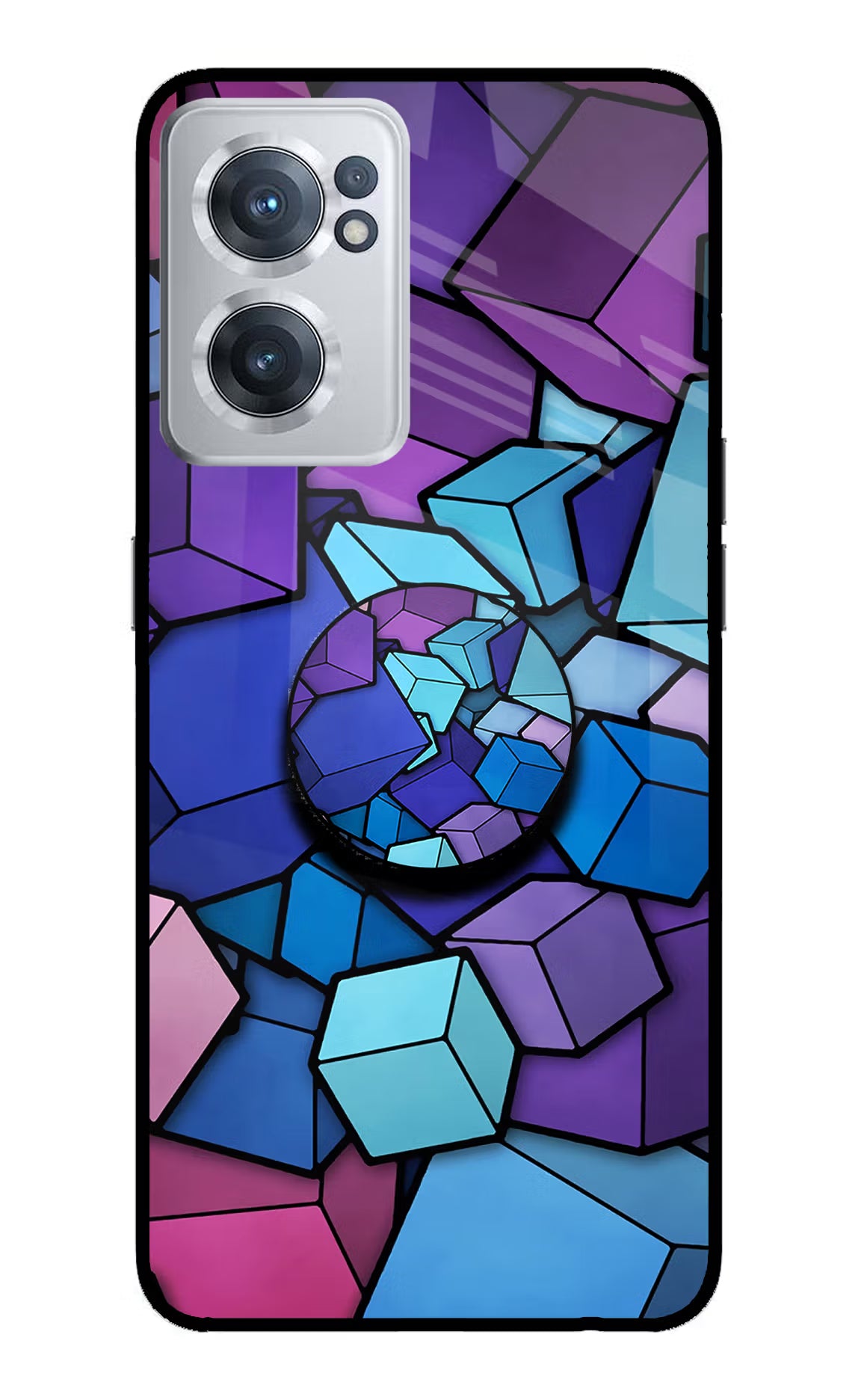 Cubic Abstract OnePlus Nord CE 2 5G Glass Case - Cubic Abstract OnePlus Nord CE 2 5G Glass Case Cubic Abstract OnePlus Nord CE 2 5G Glass Case