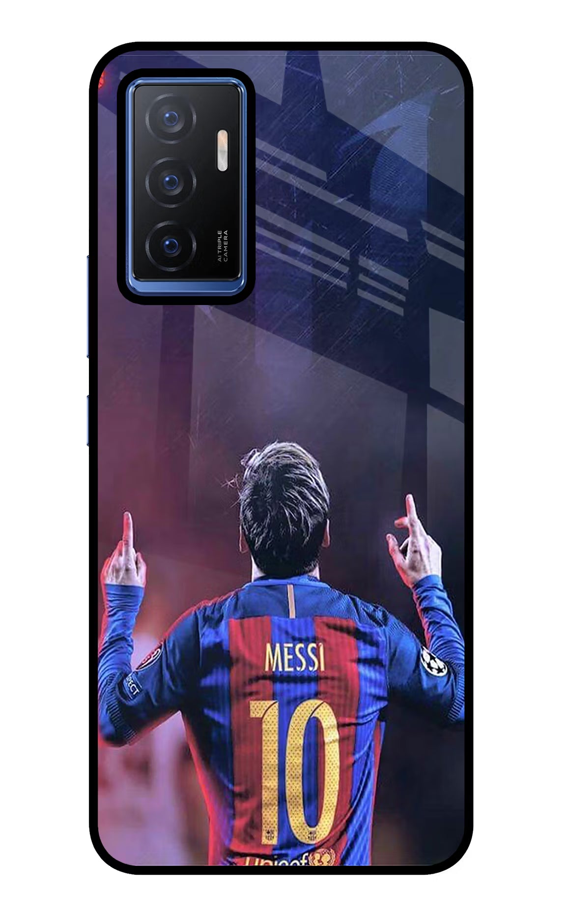 Messi Vivo V23E 5G Glass Case - Messi Vivo V23E 5G Glass Case Messi Vivo V23E 5G Glass Case