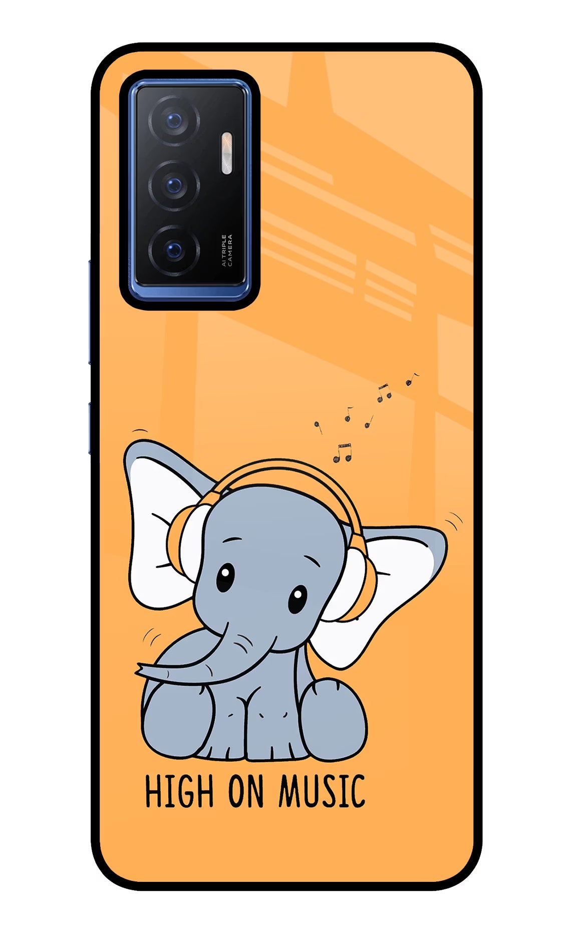 High On Music Vivo V23E 5G Glass Case - High On Music Vivo V23E 5G Glass Case High On Music Vivo V23E 5G Glass Case
