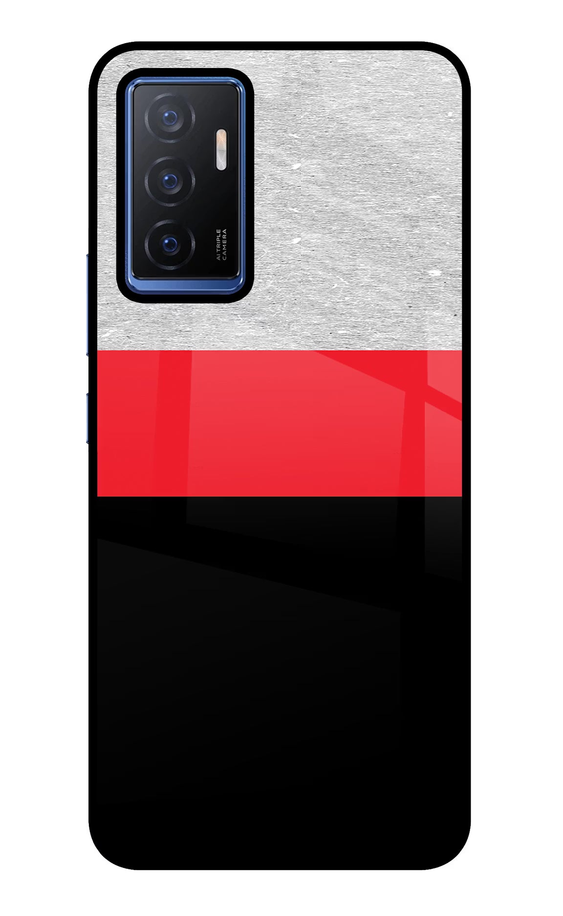 Tri Color Pattern Vivo V23E 5G Glass Case - Tri Color Pattern Vivo V23E 5G Glass Case Tri Color Pattern Vivo V23E 5G Glass Case