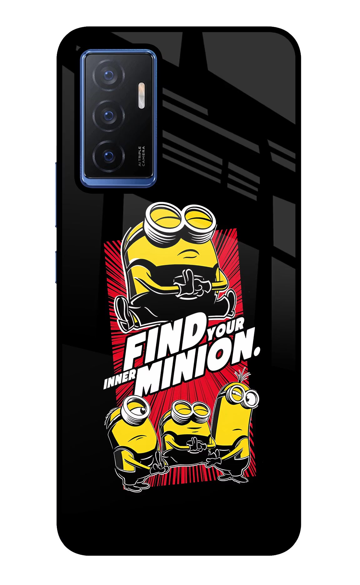 Find your inner Minion Vivo V23E 5G Glass Case - Find your inner Minion Vivo V23E 5G Glass Case Find your inner Minion Vivo V23E 5G Glass Case