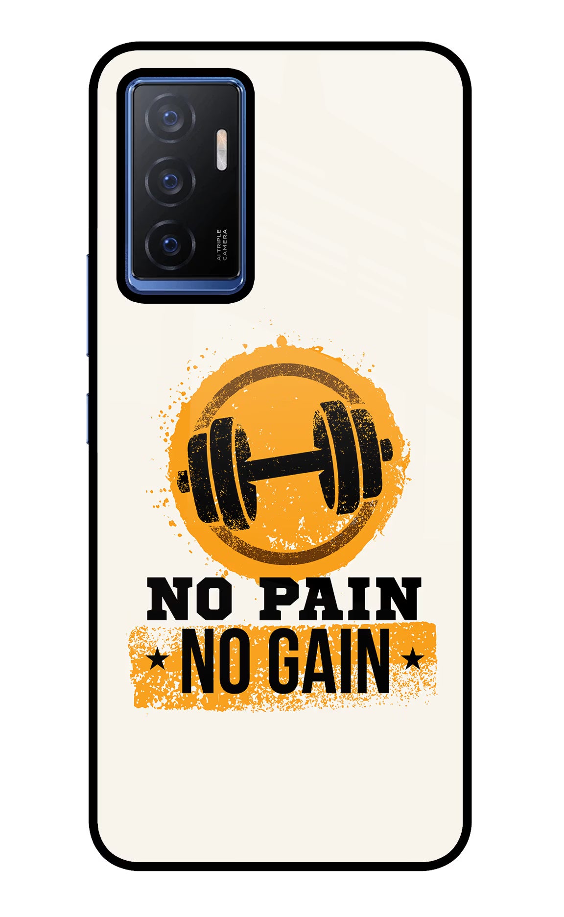 No Pain No Gain Vivo V23E 5G Glass Case - No Pain No Gain Vivo V23E 5G Glass Case No Pain No Gain Vivo V23E 5G Glass Case