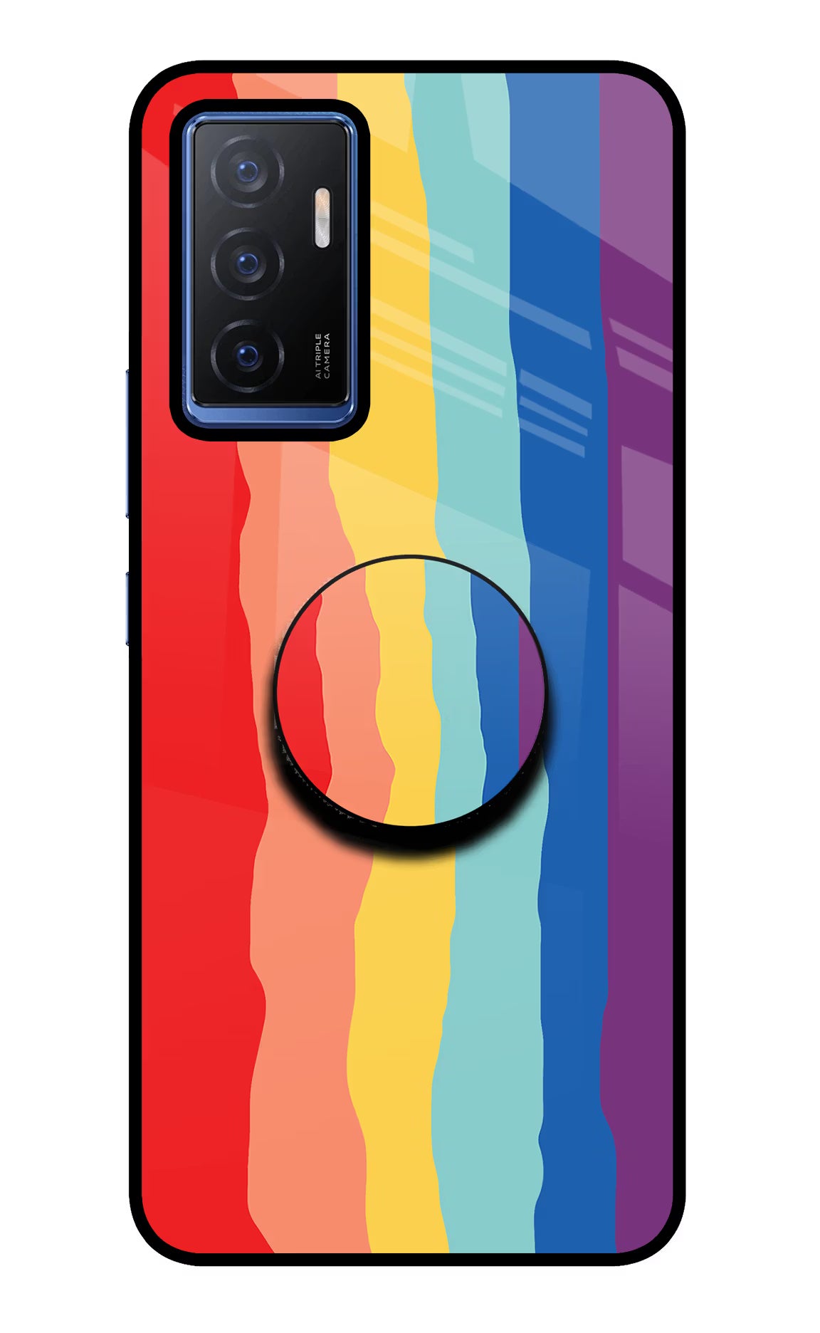 Rainbow Vivo V23E 5G Glass Case - Rainbow Vivo V23E 5G Glass Case Rainbow Vivo V23E 5G Glass Case