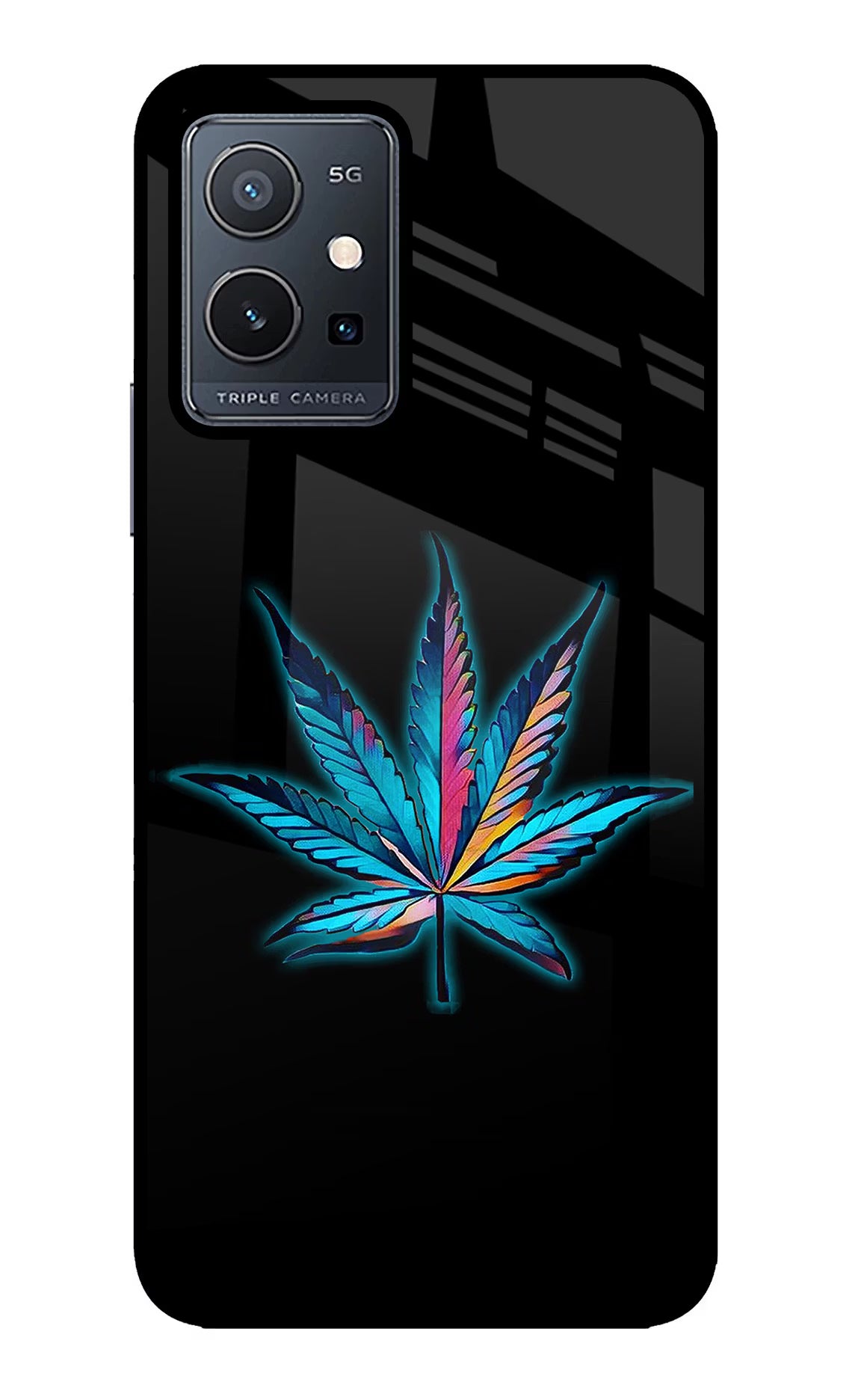 Weed Vivo Y75 5G/Vivo T1 5G Glass Case - Weed Vivo Y75 5G/Vivo T1 5G Glass Case Weed Vivo Y75 5G/Vivo T1 5G Glass Case