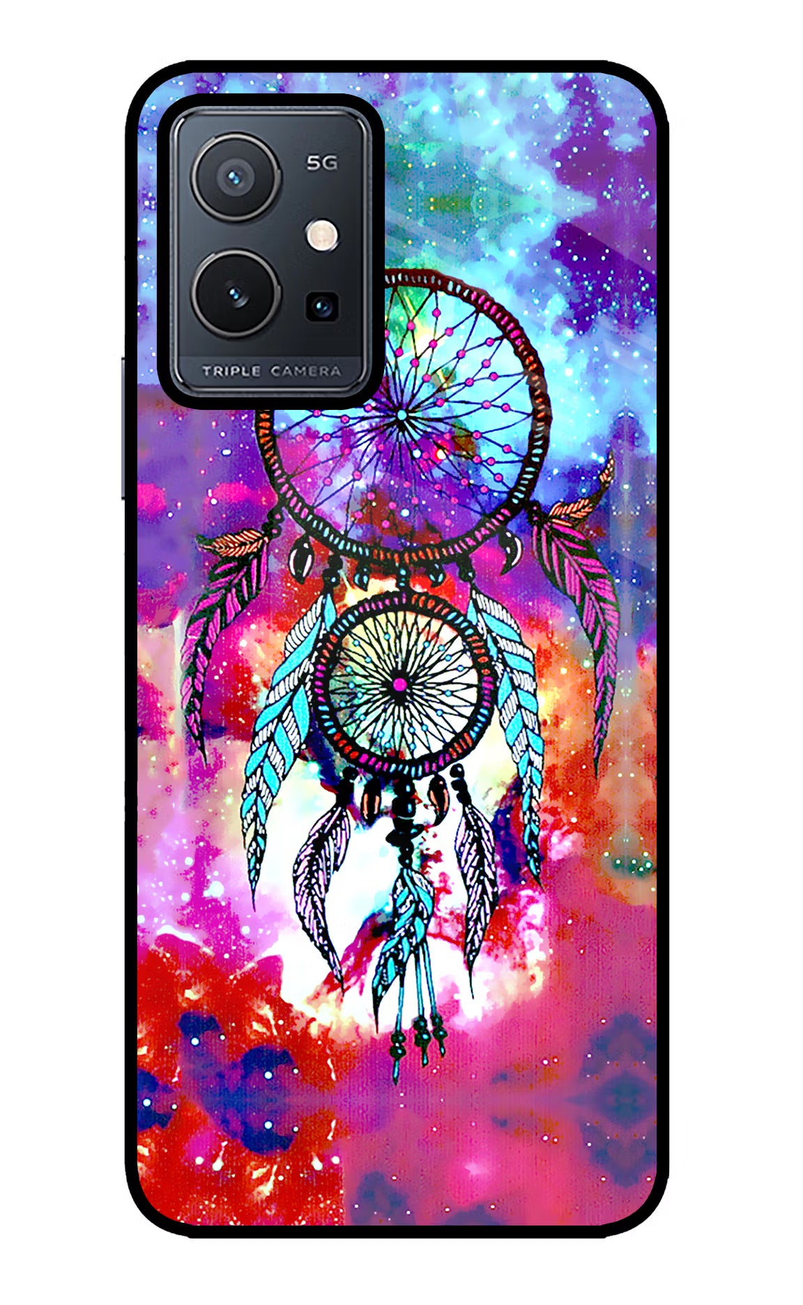 Dream Catcher Abstract Vivo Y75 5G/Vivo T1 5G Glass Case - Dream Catcher Abstract Vivo Y75 5G/Vivo T1 5G Glass Case Dream Catcher Abstract Vivo Y75 5G/Vivo T1 5G Glass Case