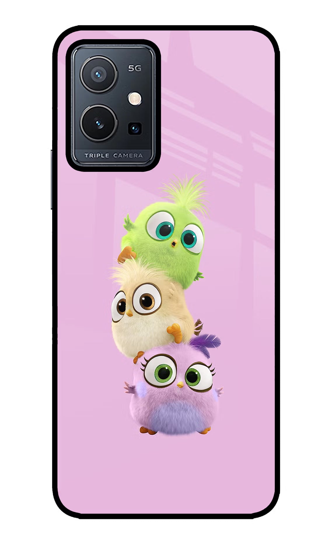 Cute Little Birds Vivo Y75 5G/Vivo T1 5G Glass Case - Cute Little Birds Vivo Y75 5G/Vivo T1 5G Glass Case Cute Little Birds Vivo Y75 5G/Vivo T1 5G Glass Case