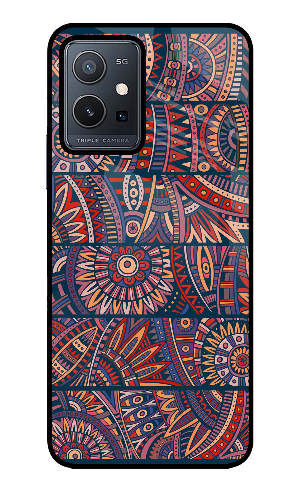 African Culture Design Vivo Y75 5G/Vivo T1 5G Glass Case - African Culture Design Vivo Y75 5G/Vivo T1 5G Glass Case African Culture Design Vivo Y75 5G/Vivo T1 5G Glass Case