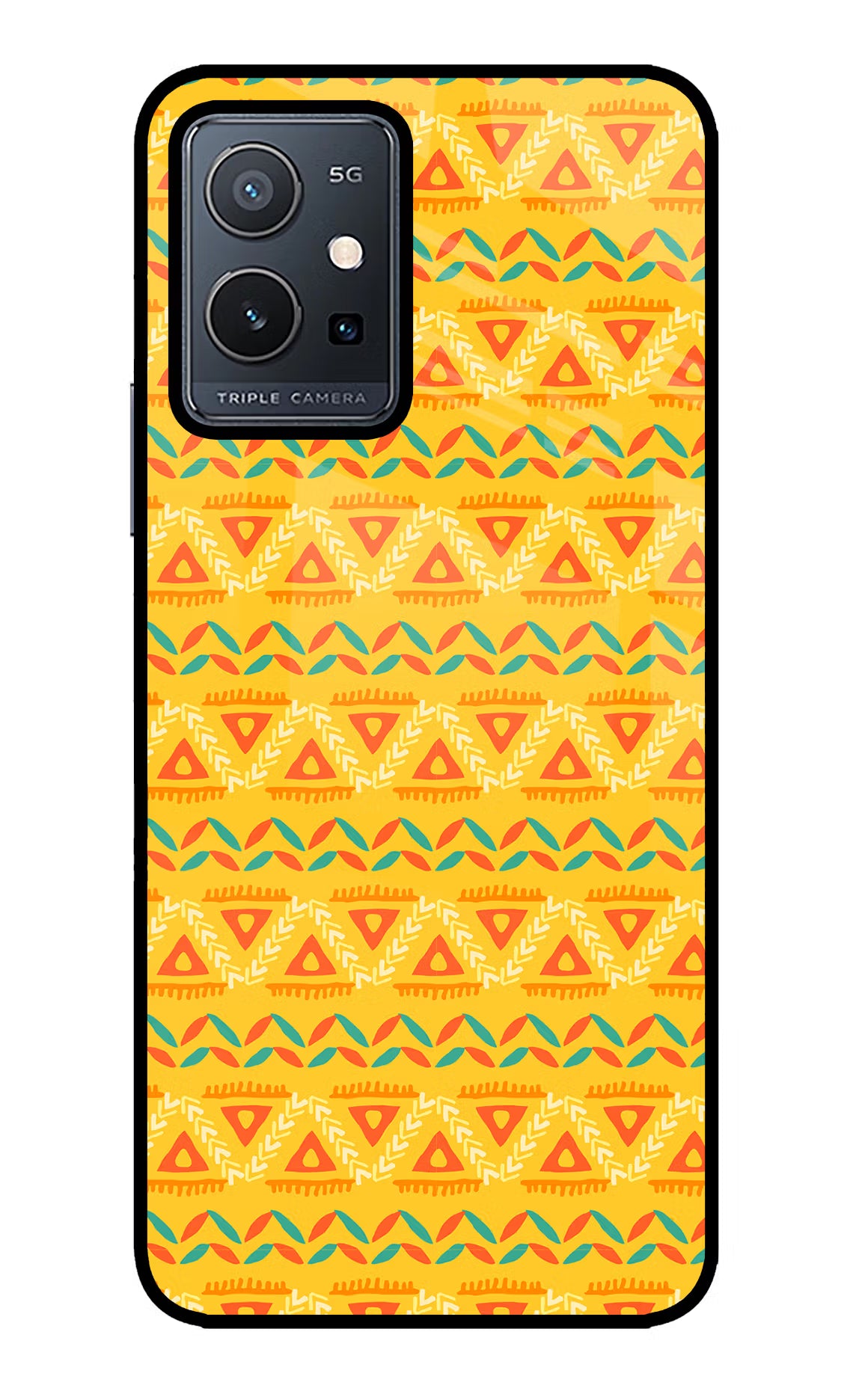 Tribal Pattern Vivo Y75 5G/Vivo T1 5G Glass Case - Tribal Pattern Vivo Y75 5G/Vivo T1 5G Glass Case Tribal Pattern Vivo Y75 5G/Vivo T1 5G Glass Case