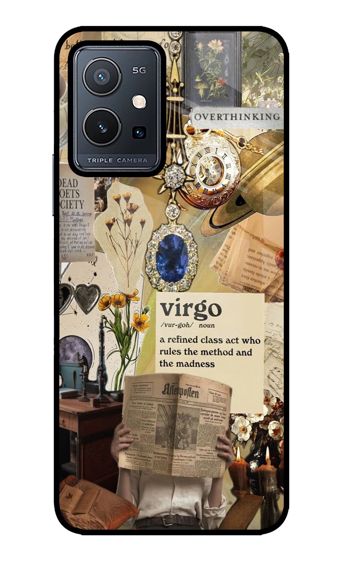 Virgo Zodiac Vivo Y75 5G/Vivo T1 5G Glass Case - Virgo Zodiac Vivo Y75 5G/Vivo T1 5G Glass Case Virgo Zodiac Vivo Y75 5G/Vivo T1 5G Glass Case