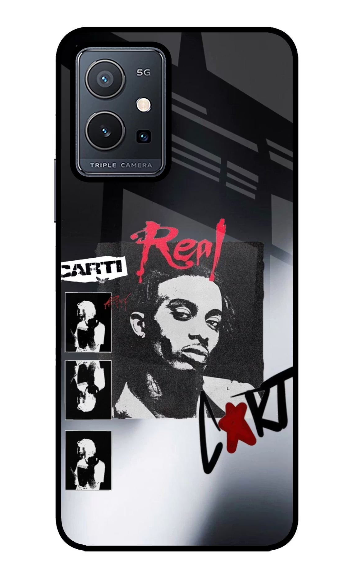 Playboi Carti Vivo Y75 5G/Vivo T1 5G Glass Case - Playboi Carti Vivo Y75 5G/Vivo T1 5G Glass Case Playboi Carti Vivo Y75 5G/Vivo T1 5G Glass Case