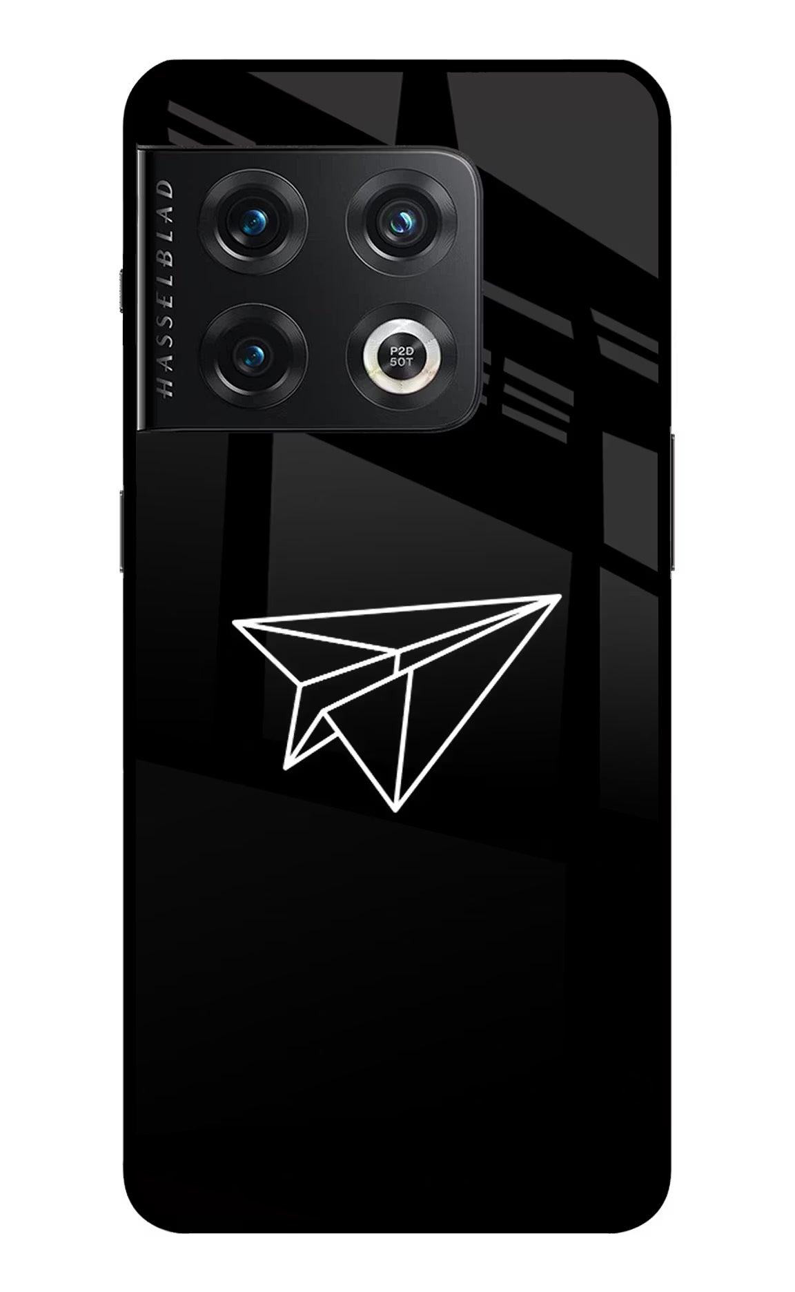 Paper Plane White OnePlus 10 Pro 5G Back Cover - Paper Plane White OnePlus 10 Pro 5G Glass Case Back Cover by Casekaro Paper Plane White OnePlus 10 Pro 5G Glass Case Back Cover by Casekaro
