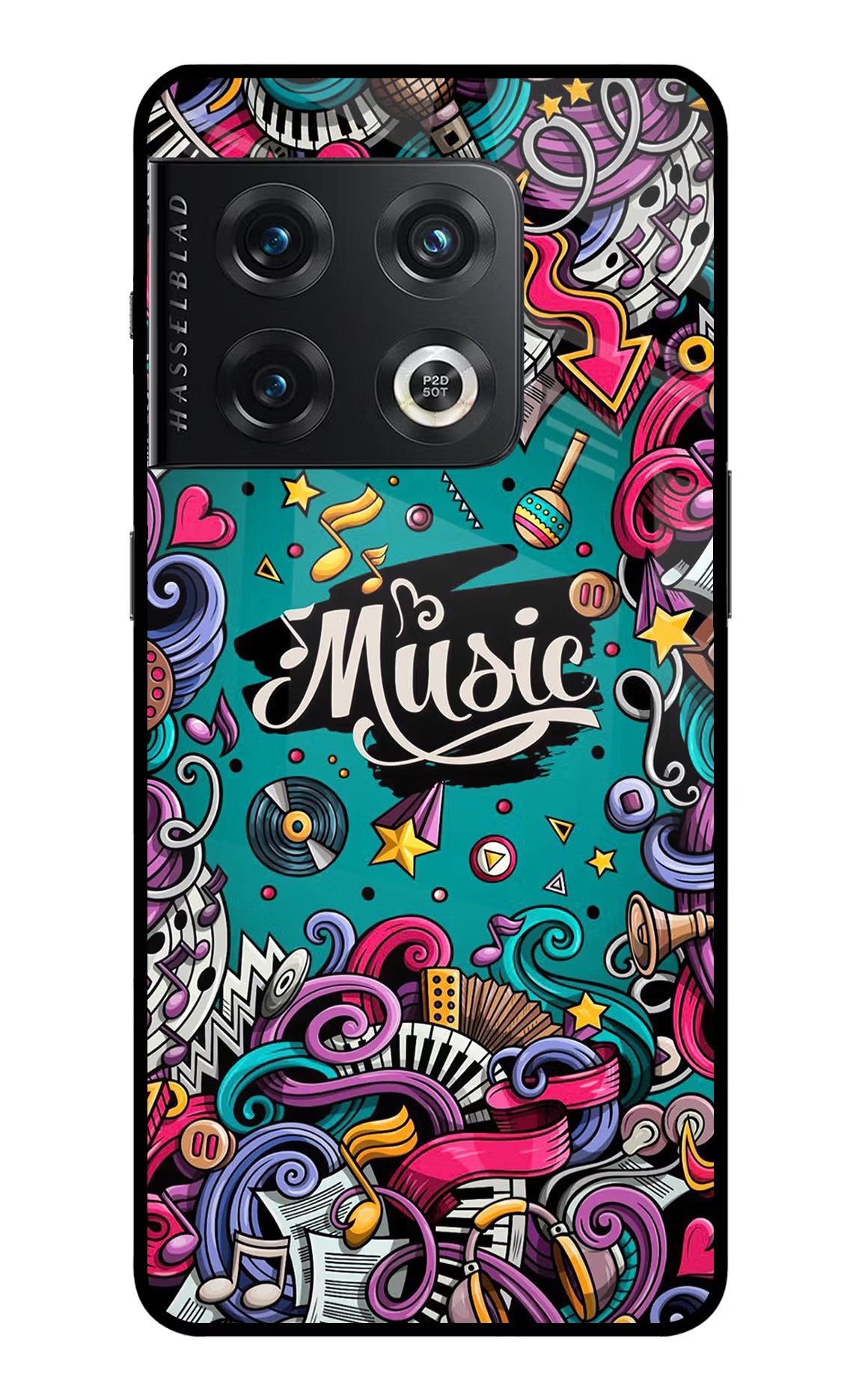 Music Graffiti OnePlus 10 Pro 5G Back Cover - Music Graffiti OnePlus 10 Pro 5G Glass Case Back Cover by Casekaro Music Graffiti OnePlus 10 Pro 5G Glass Case Back Cover by Casekaro