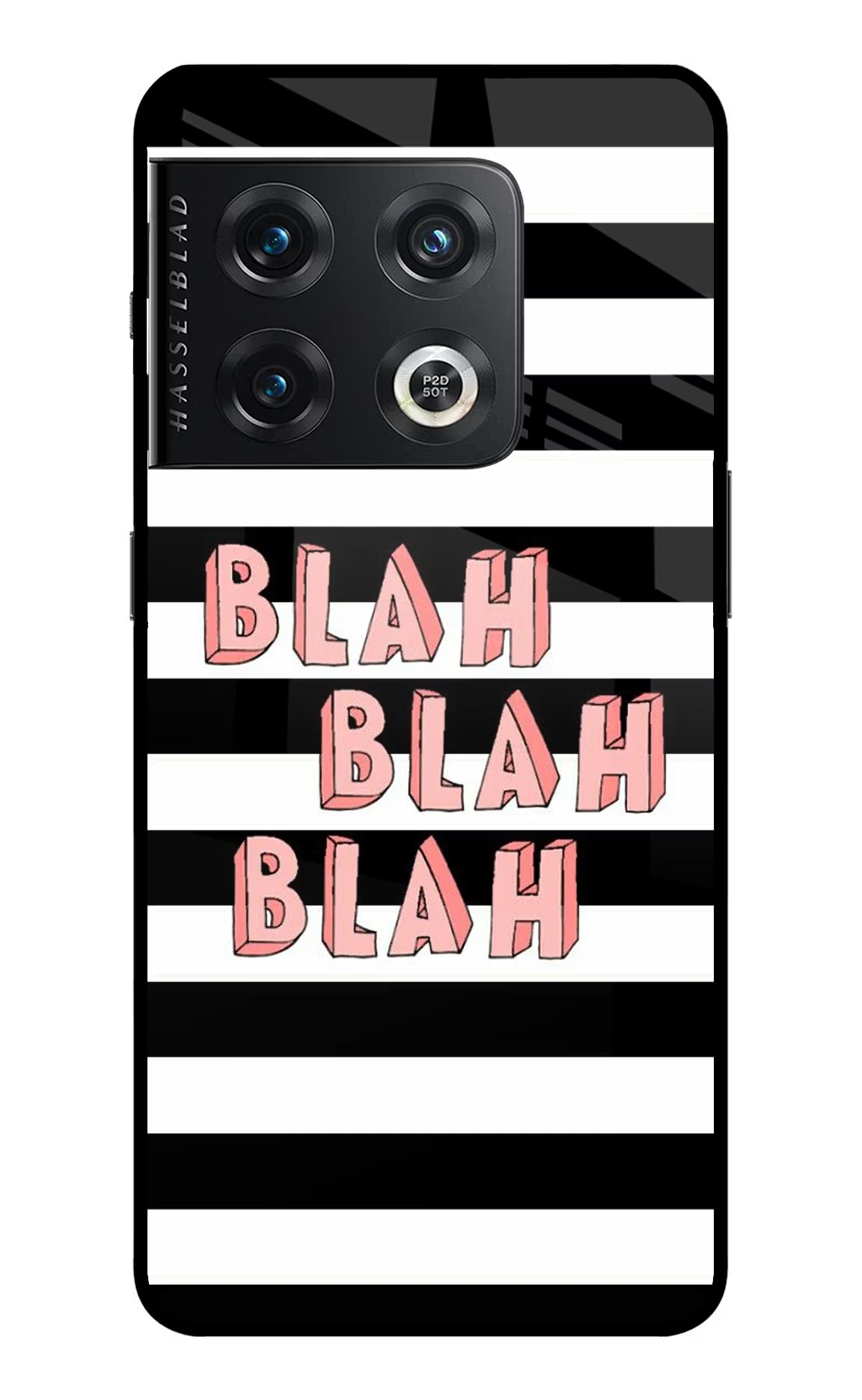 Blah Blah Blah OnePlus 10 Pro 5G Back Cover - Blah Blah Blah OnePlus 10 Pro 5G Glass Case Back Cover by Casekaro Blah Blah Blah OnePlus 10 Pro 5G Glass Case Back Cover by Casekaro