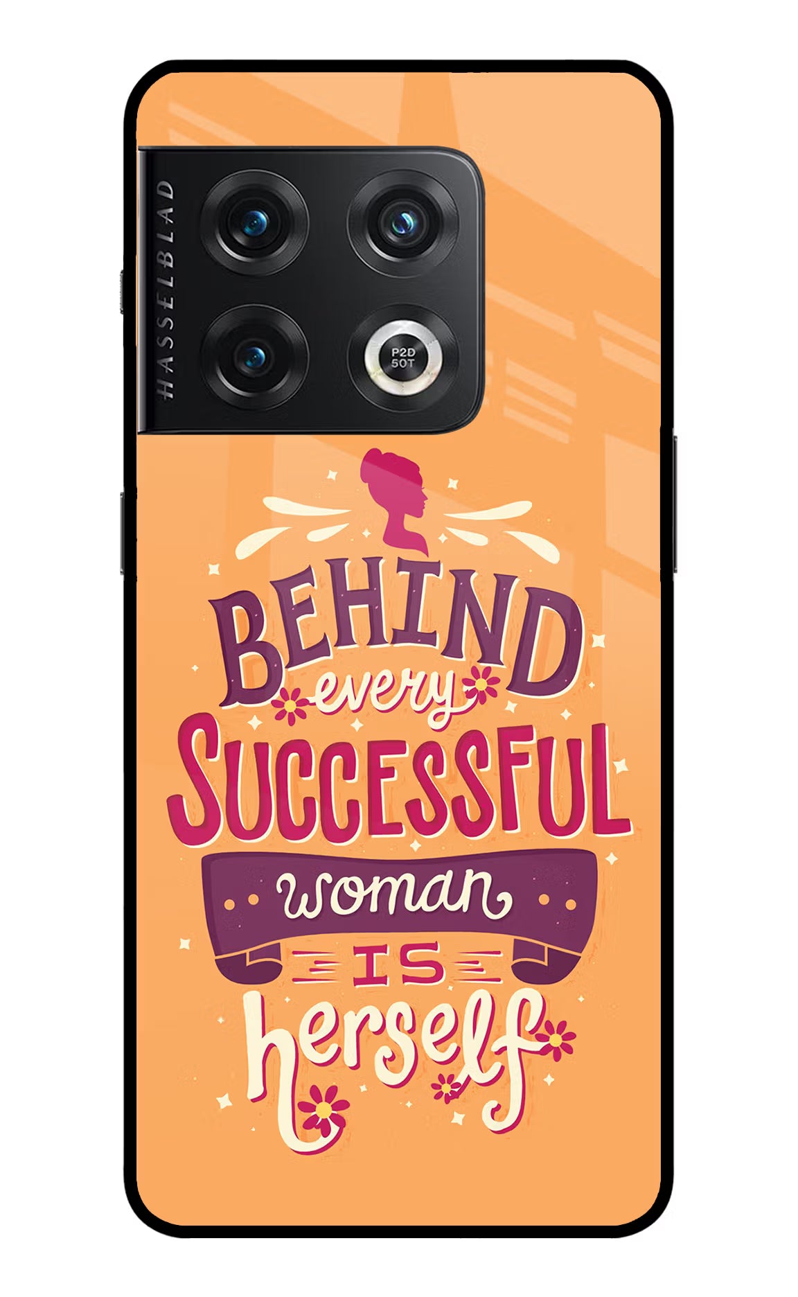 Behind Every Successful Woman There Is Herself OnePlus 10 Pro 5G Back Cover - Behind Every Successful Woman There Is Herself OnePlus 10 Pro 5G Glass Case Back Cover by Casekaro Behind Every Successful Woman There Is Herself OnePlus 10 Pro 5G Glass Case Back Cover by Casekaro