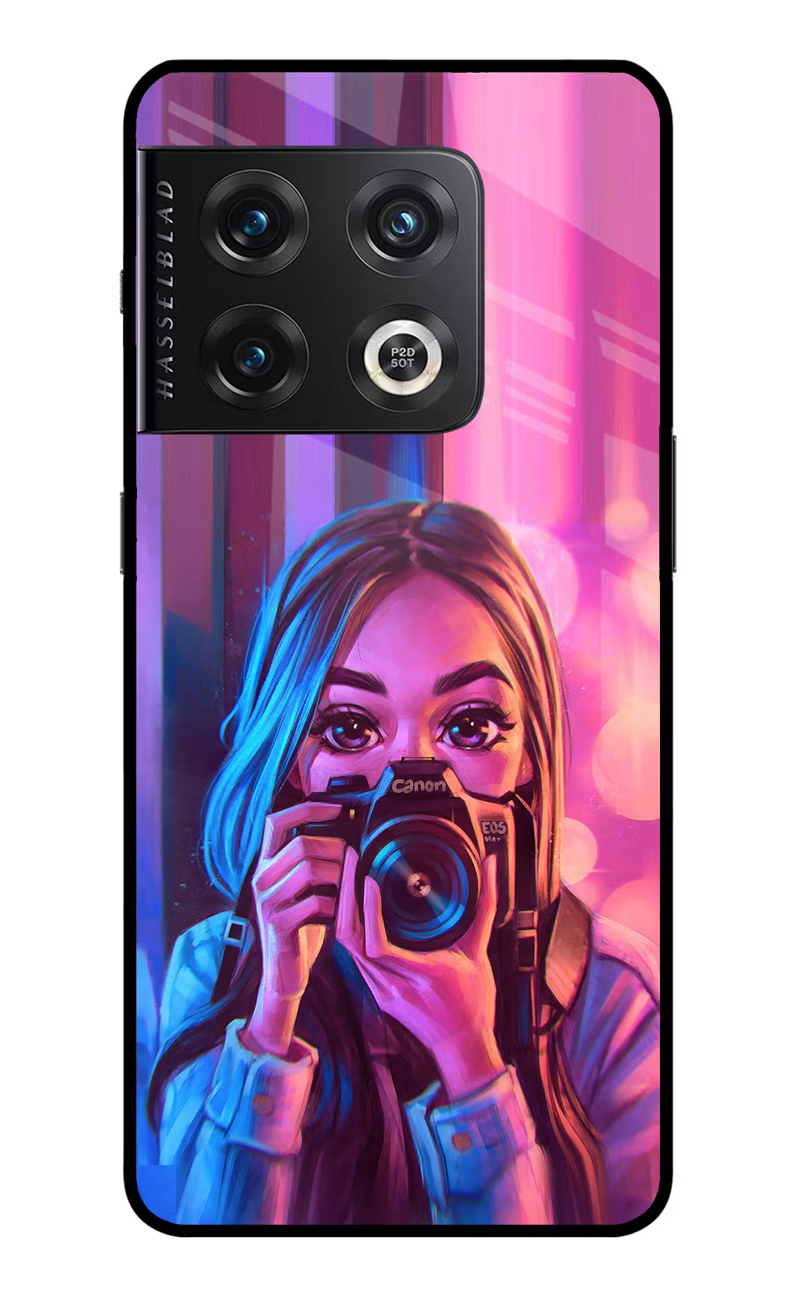 Girl Photographer OnePlus 10 Pro 5G Back Cover - Girl Photographer OnePlus 10 Pro 5G Glass Case Back Cover by Casekaro Girl Photographer OnePlus 10 Pro 5G Glass Case Back Cover by Casekaro