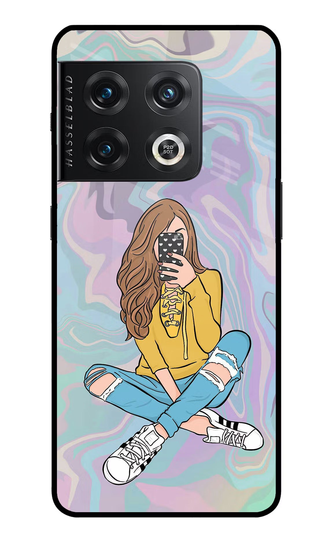 Selfie Girl OnePlus 10 Pro 5G Glass Case - Selfie Girl OnePlus 10 Pro 5G Glass Case Selfie Girl OnePlus 10 Pro 5G Glass Case