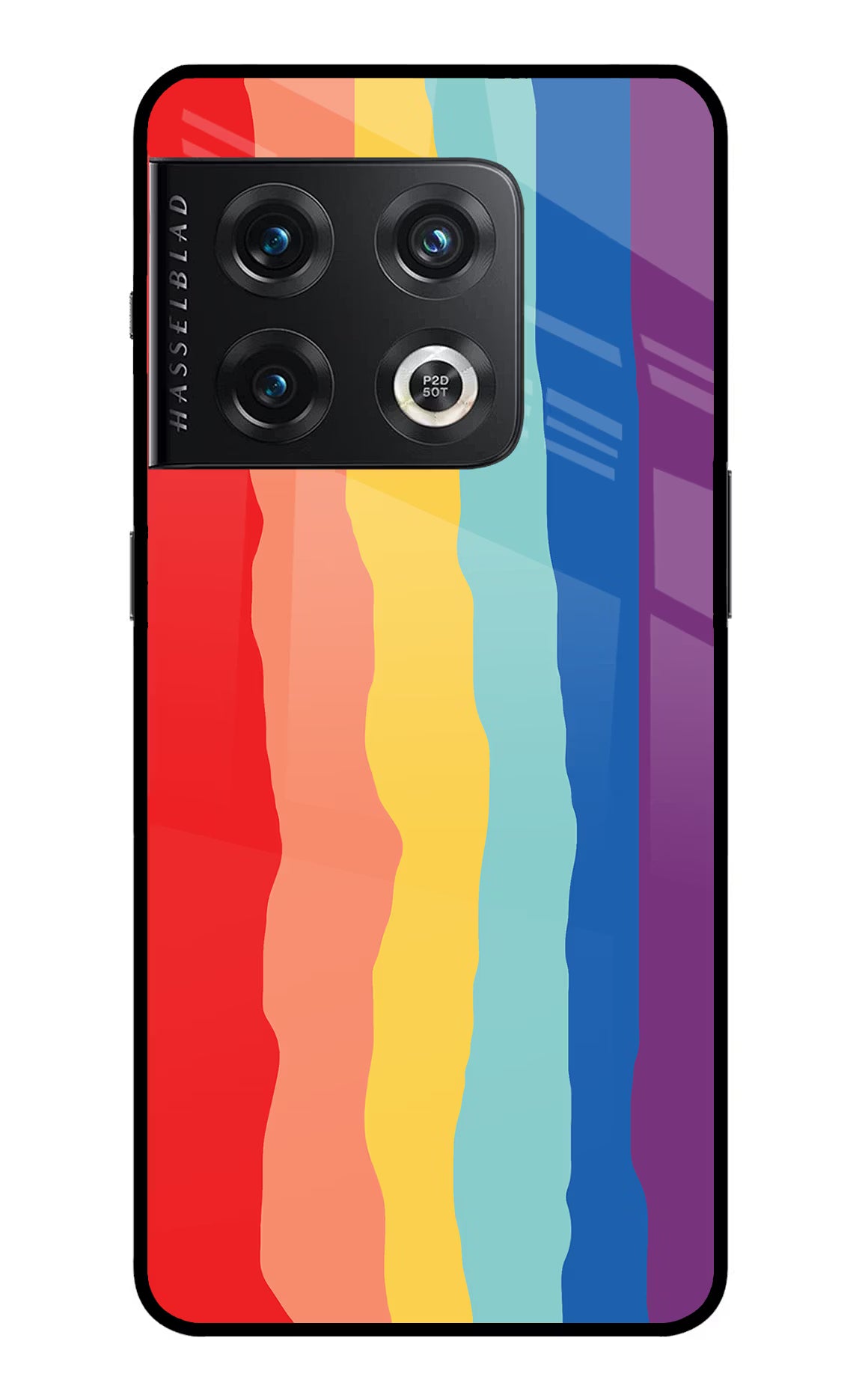 Rainbow OnePlus 10 Pro 5G Back Cover - Rainbow OnePlus 10 Pro 5G Glass Case Back Cover by Casekaro Rainbow OnePlus 10 Pro 5G Glass Case Back Cover by Casekaro