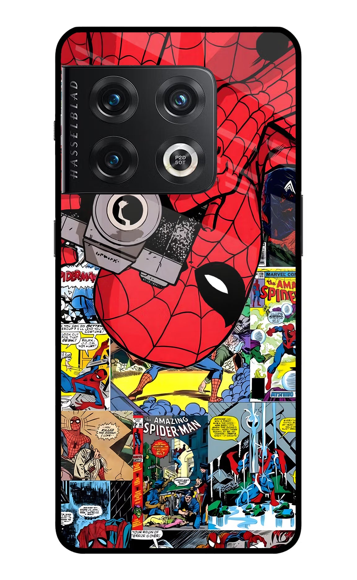 Spider Man OnePlus 10 Pro 5G Back Cover - Spider Man OnePlus 10 Pro 5G Glass Case Back Cover by Casekaro Spider Man OnePlus 10 Pro 5G Glass Case Back Cover by Casekaro