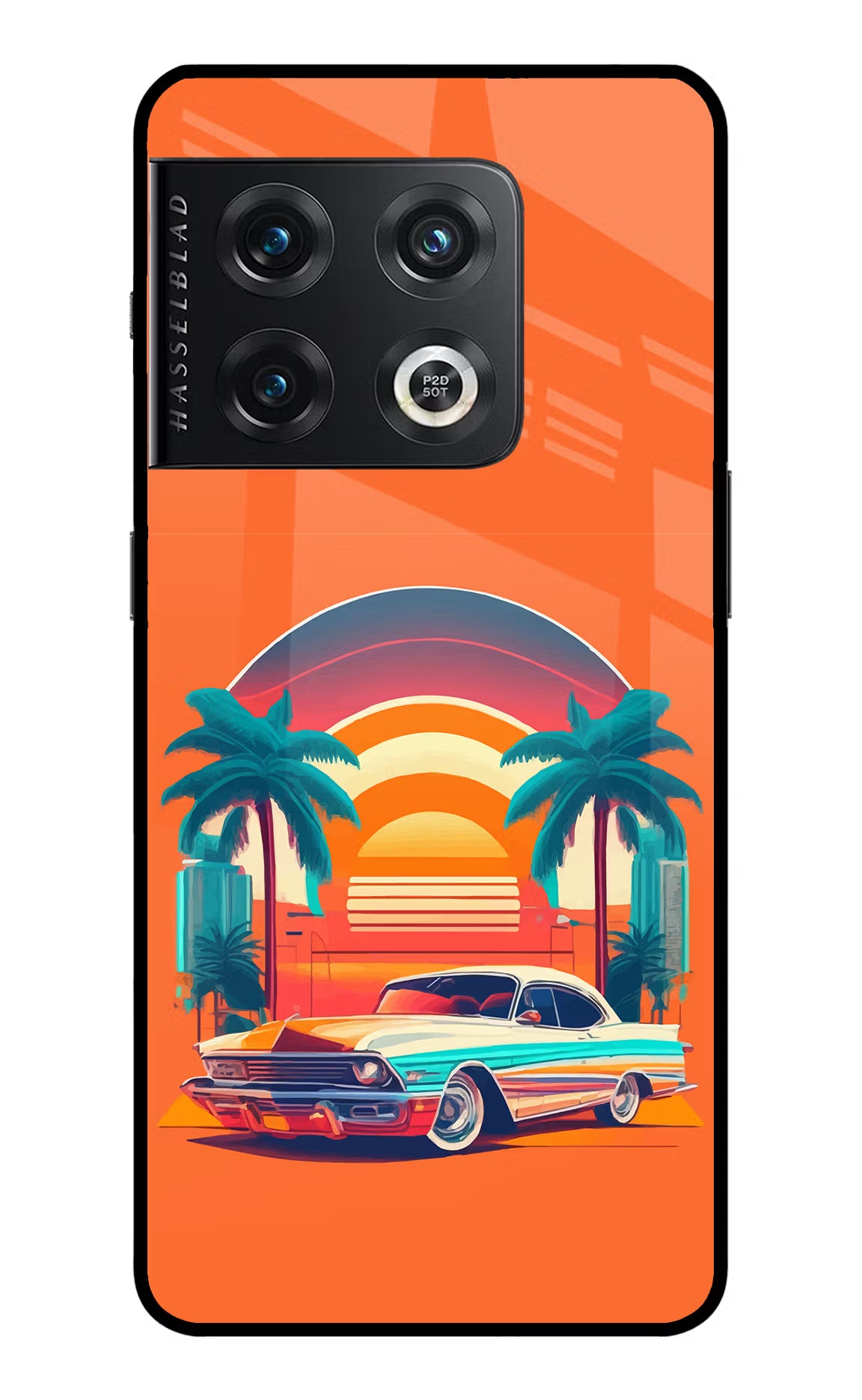 Palm Drive 80s OnePlus 10 Pro 5G Glass Case - Palm Drive 80s OnePlus 10 Pro 5G Glass Case Palm Drive 80s OnePlus 10 Pro 5G Glass Case