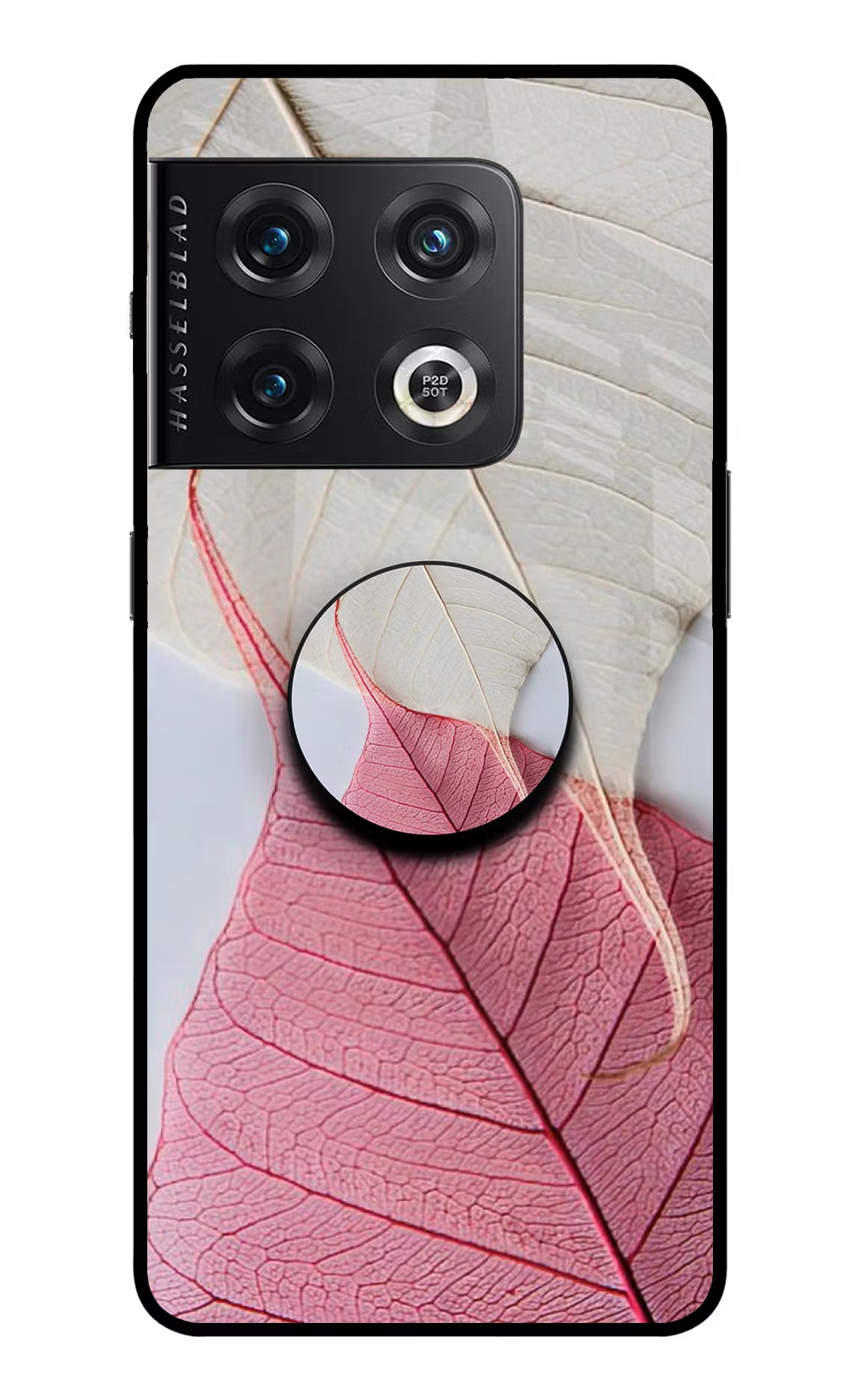 White Pink Leaf OnePlus 10 Pro 5G Glass Case - White Pink Leaf OnePlus 10 Pro 5G Glass Case White Pink Leaf OnePlus 10 Pro 5G Glass Case