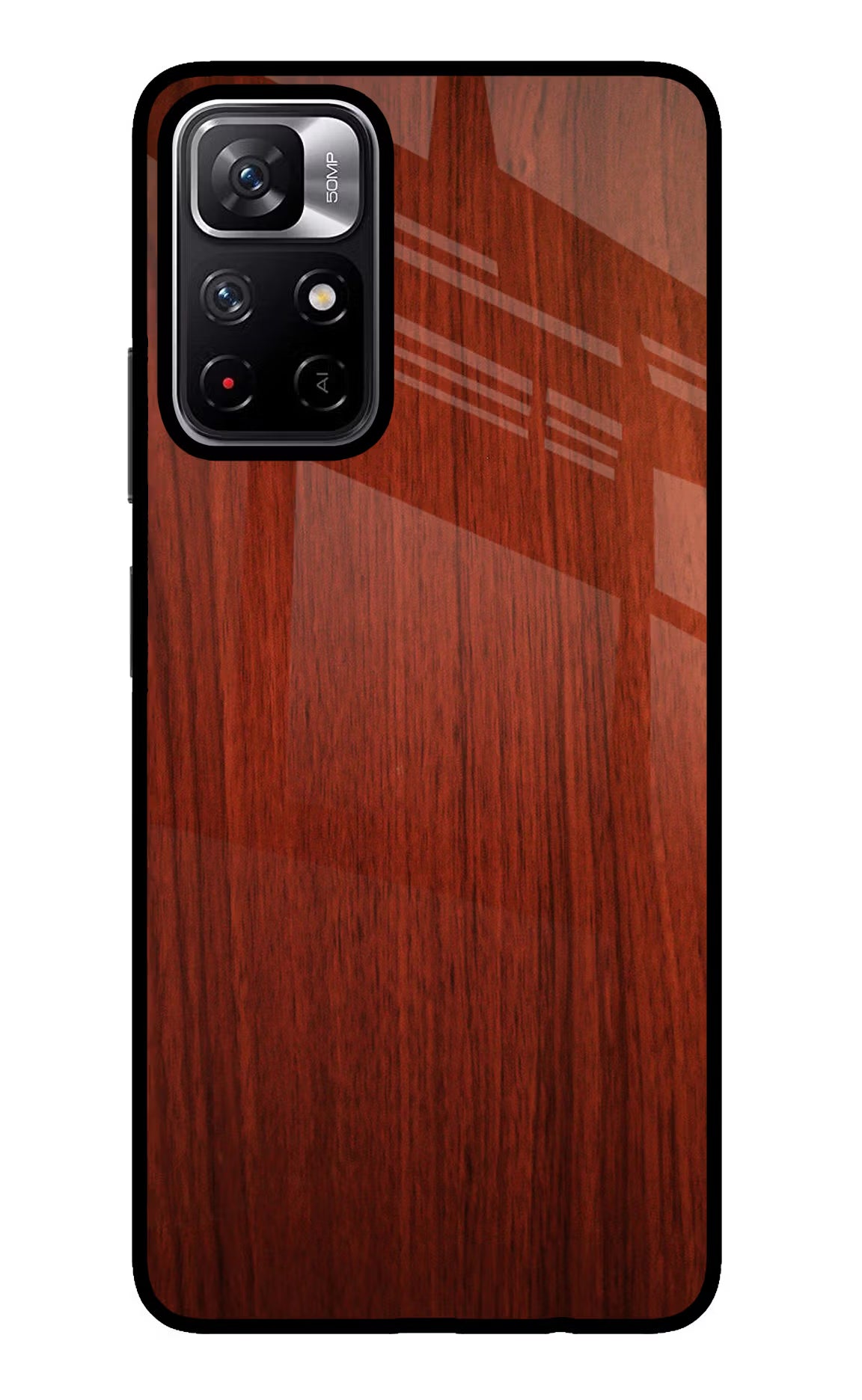 Wooden Plain Pattern Poco M4 Pro 5G Glass Case - Wooden Plain Pattern Poco M4 Pro 5G Glass Case Wooden Plain Pattern Poco M4 Pro 5G Glass Case