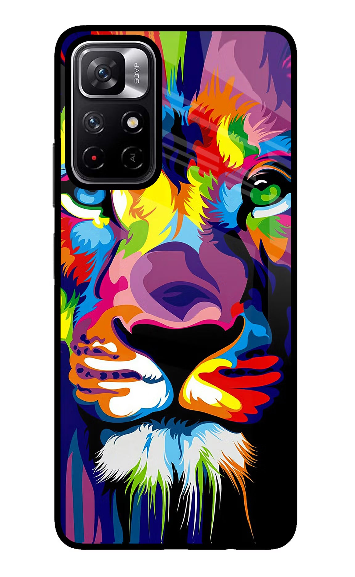 Lion Poco M4 Pro 5G Glass Case - Lion Poco M4 Pro 5G Glass Case Lion Poco M4 Pro 5G Glass Case